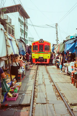 Bangkok train market