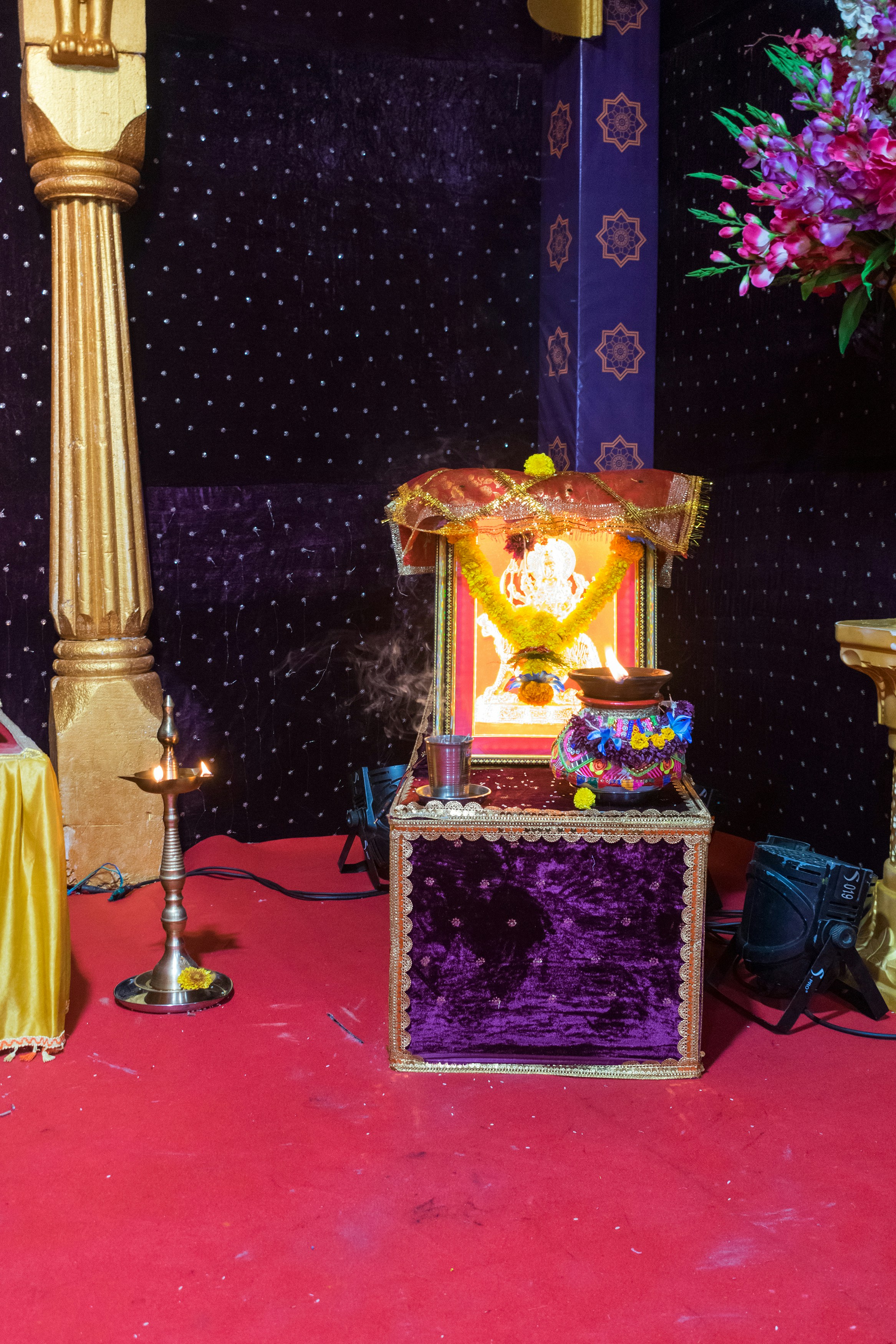 Temple puja ceremony