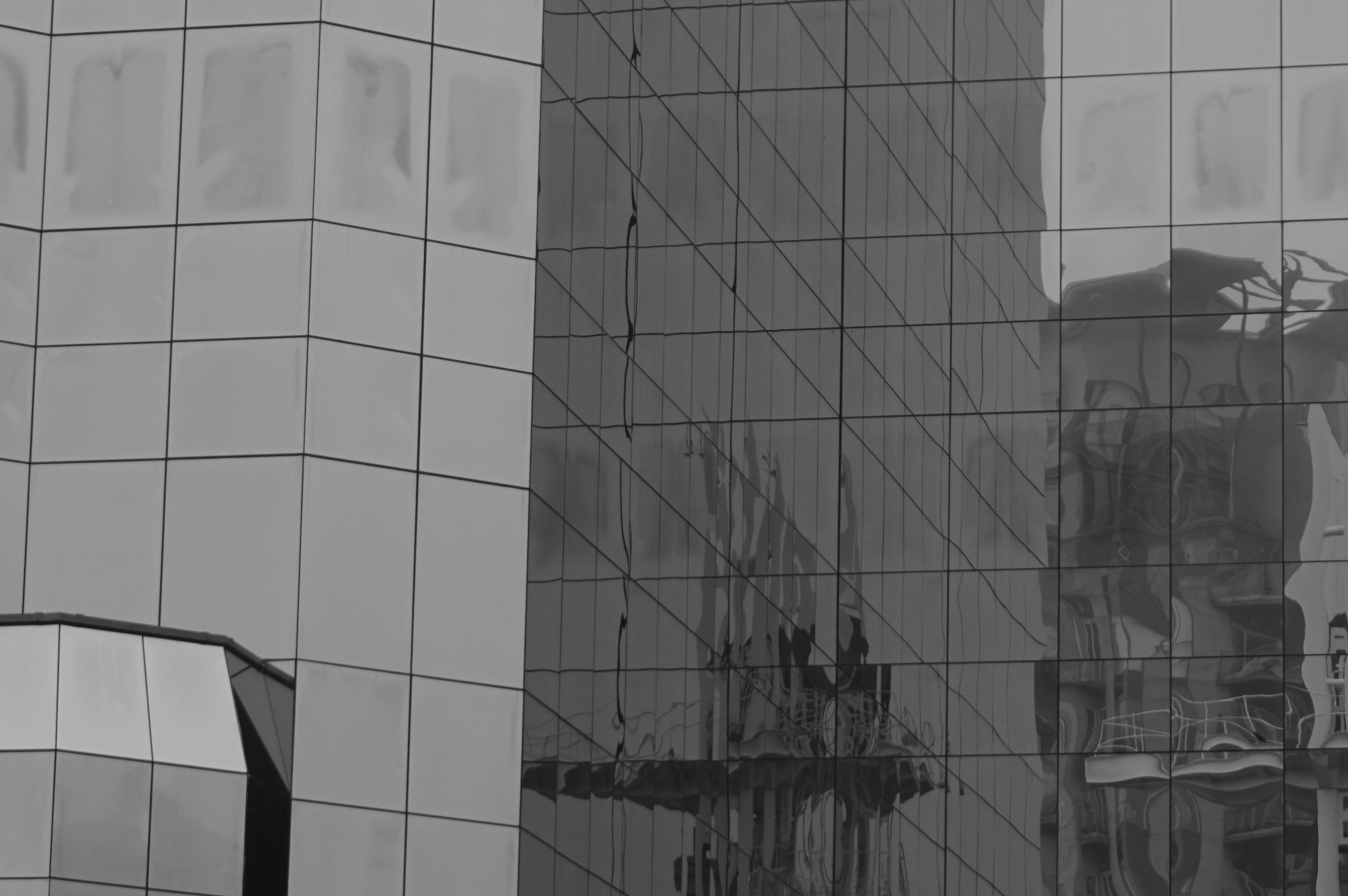 Modern building with reflective glass facade
