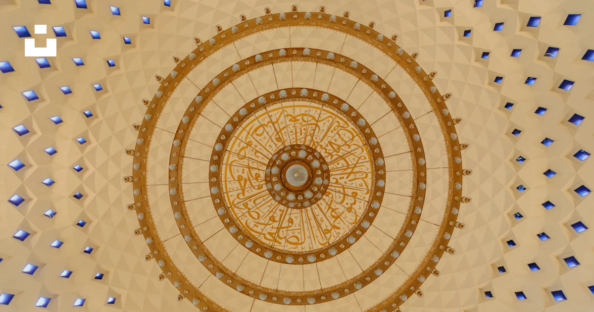 Intricate circular ceiling design with ornate details photo – Free ...