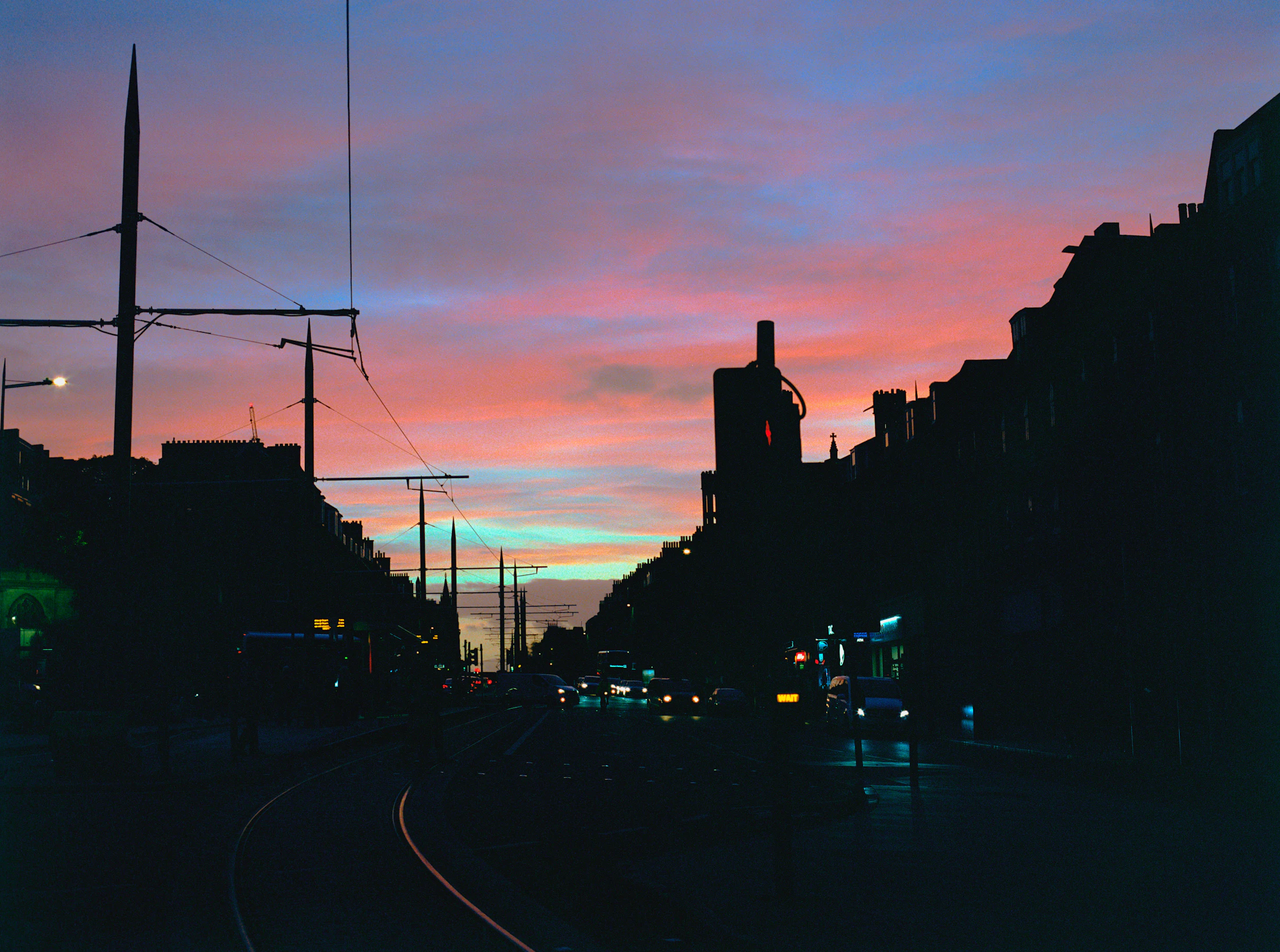 Edinburgh skyline at dusk