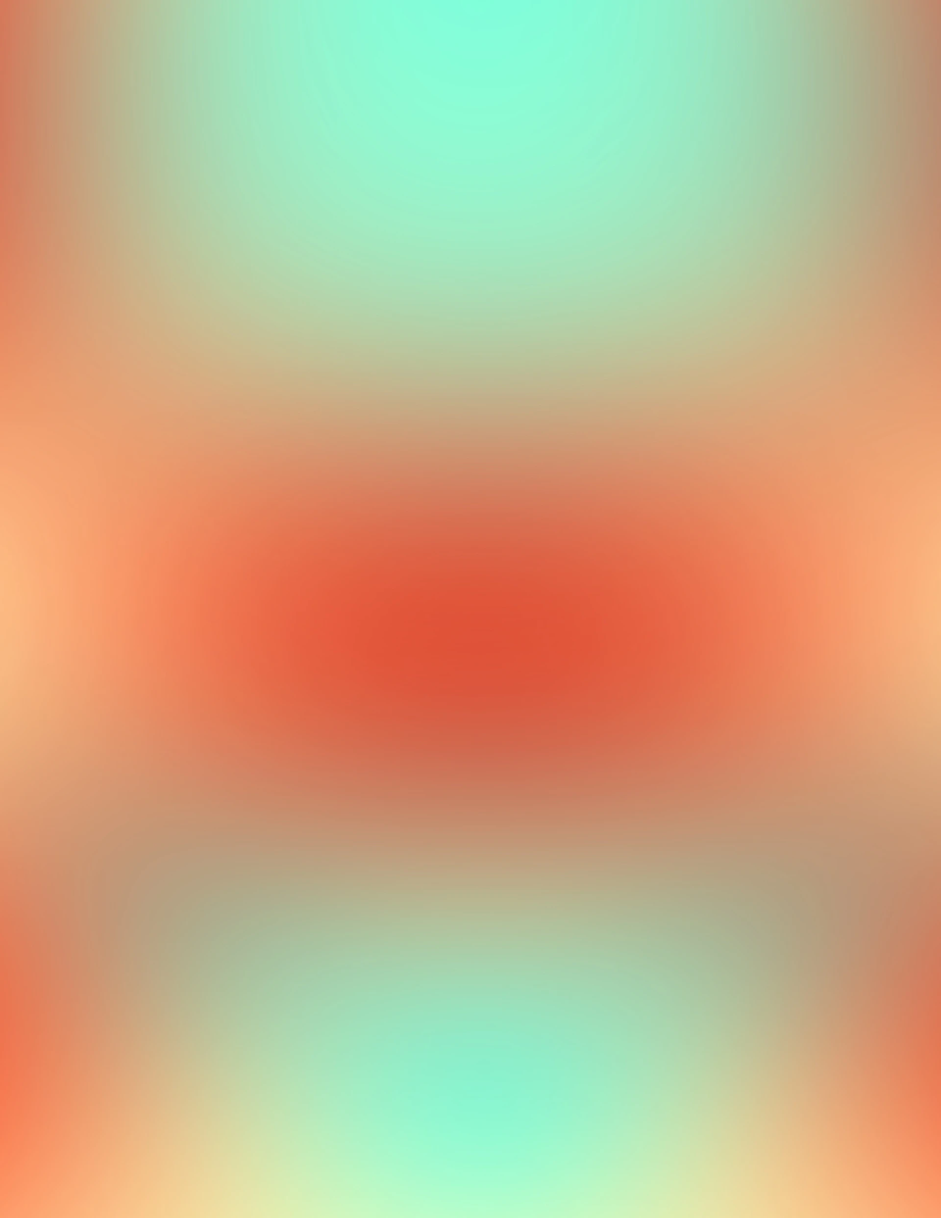 Soft gradient of teal, coral, and yellow colors