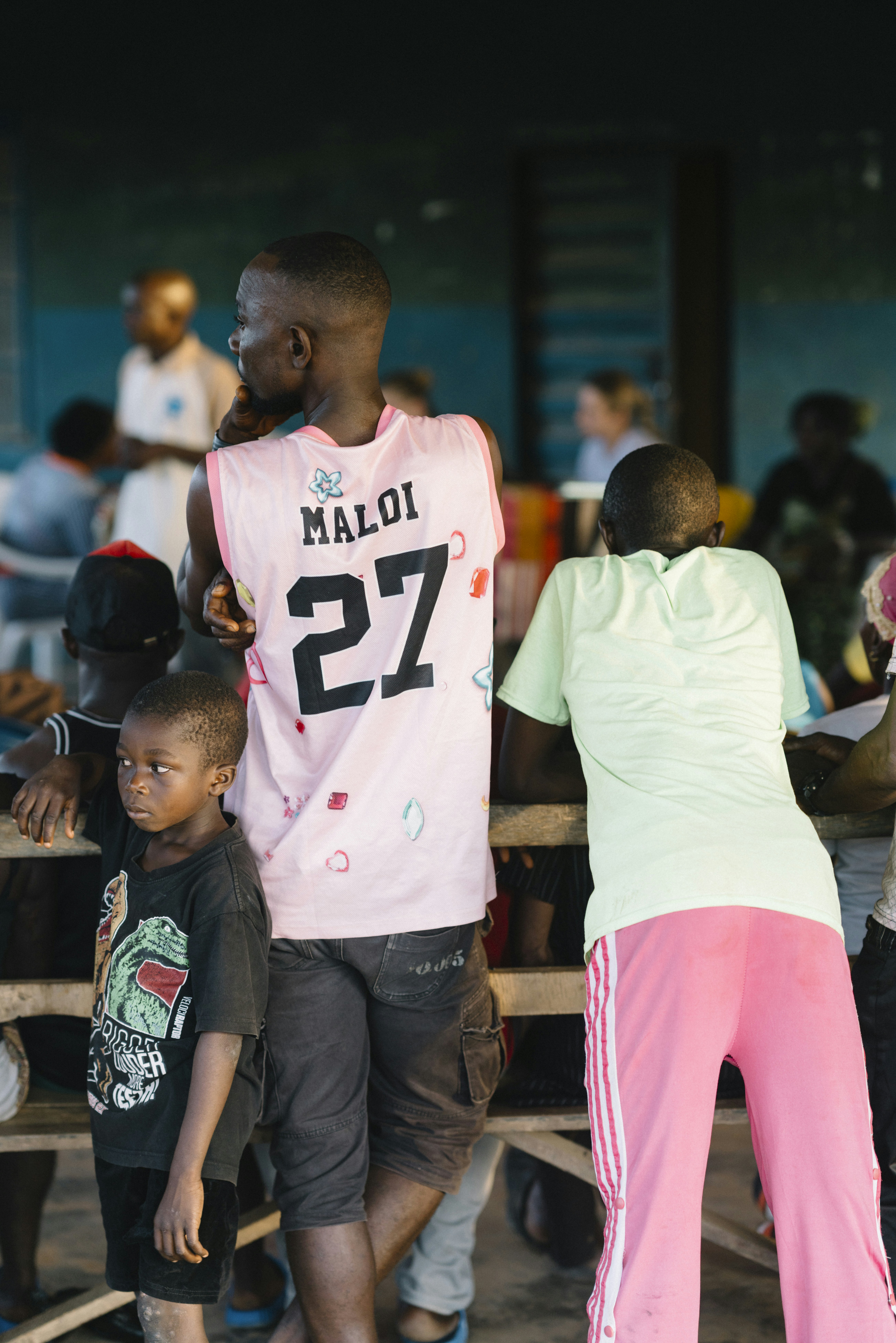 Group of people standing together outdoors