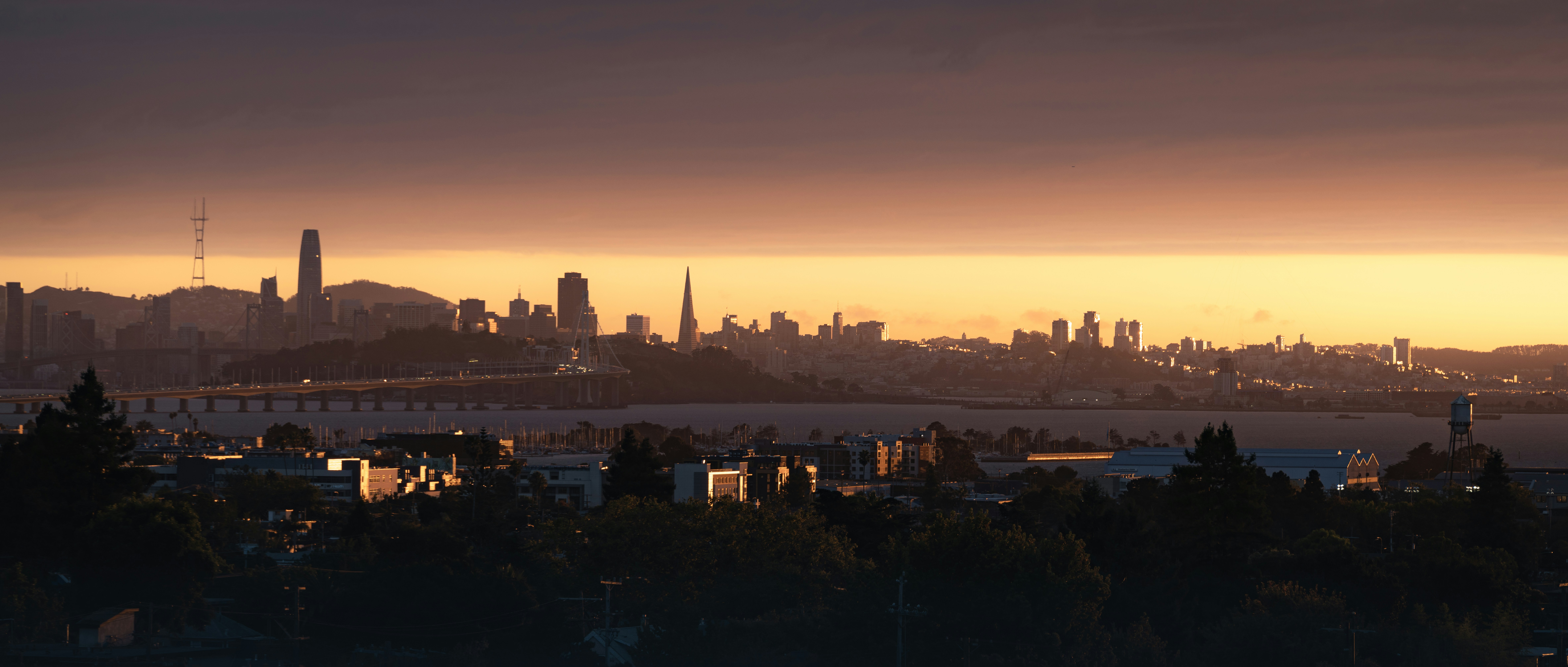 Skyline of San Francisco Bay.