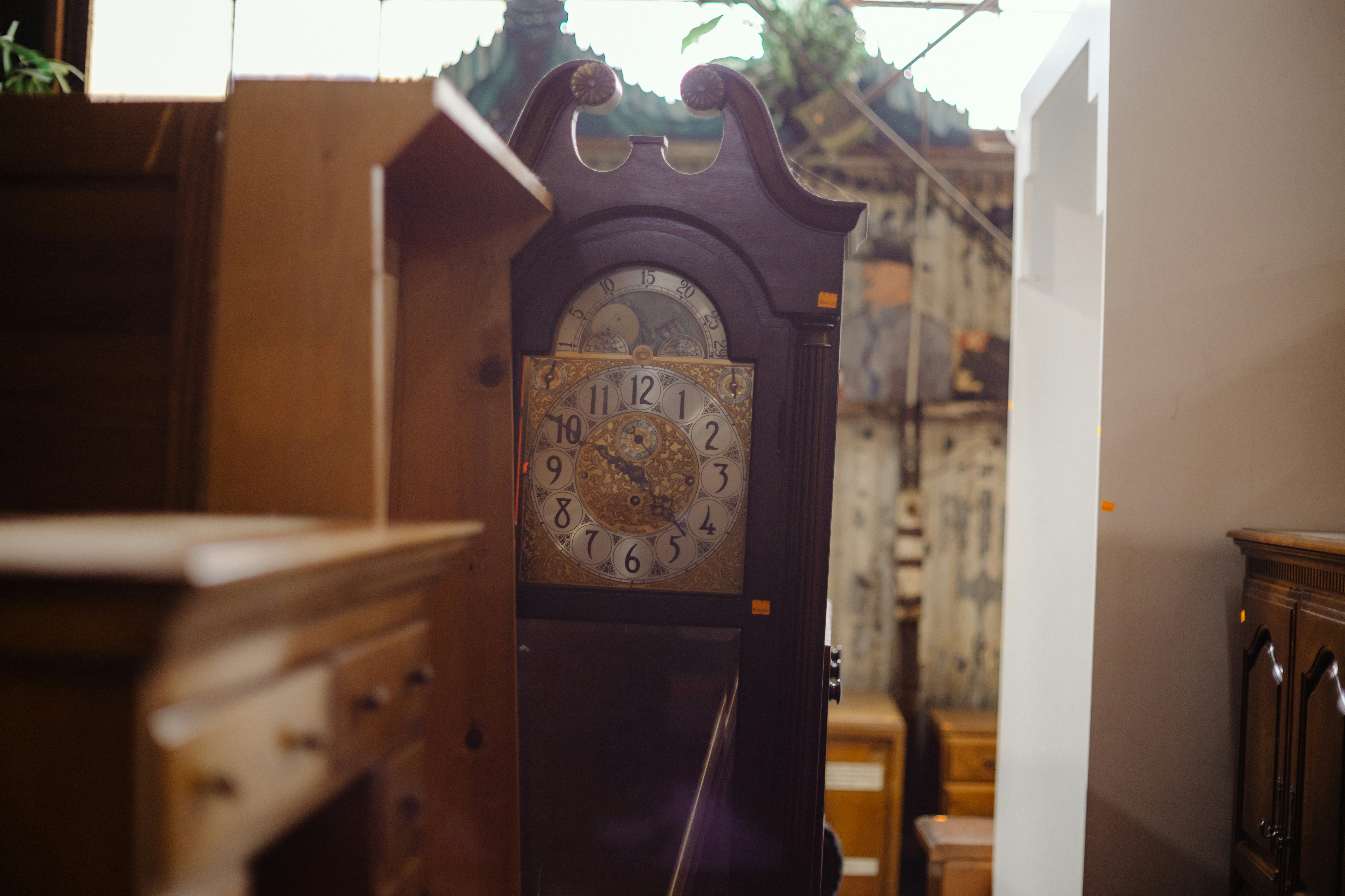 Antique grandfather clock