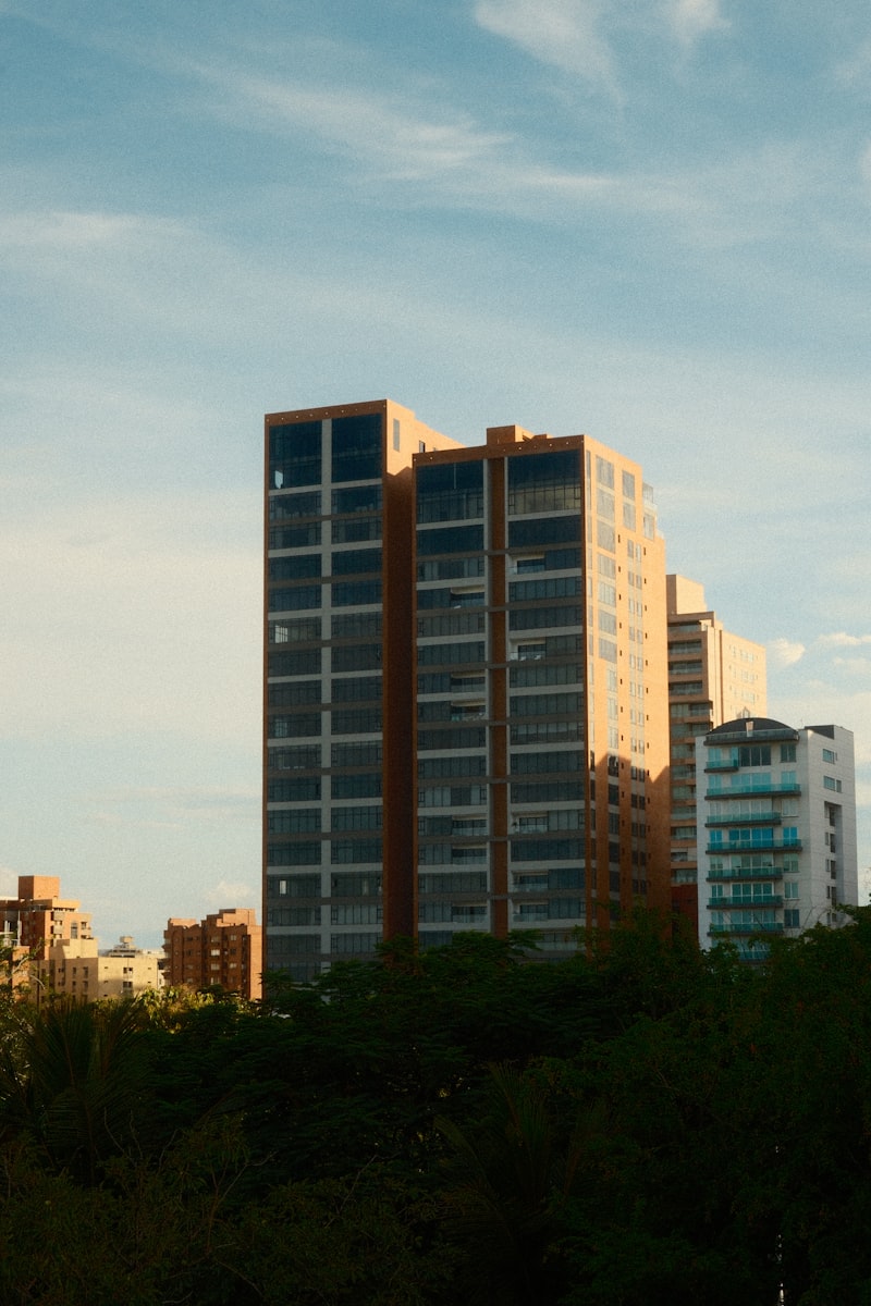 Modern residential buildings