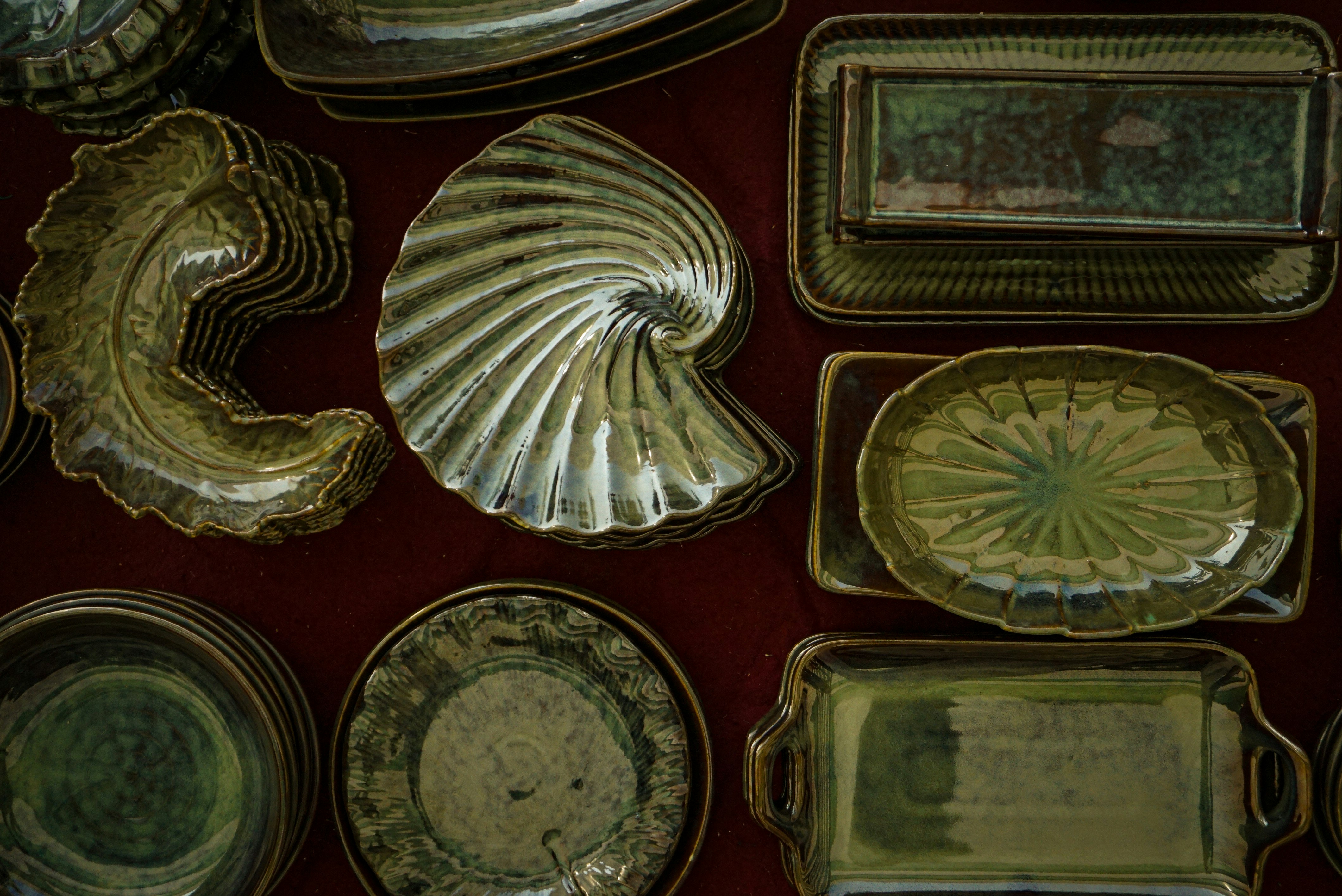 Sammlung von dekorativen Vintage-Metallformen