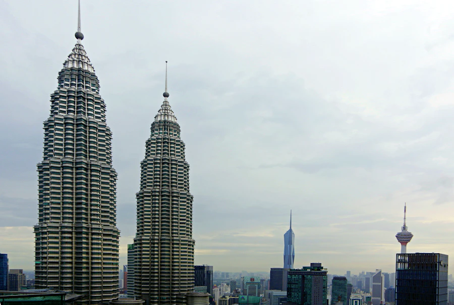 Kuala Lumpur skyline at dusk