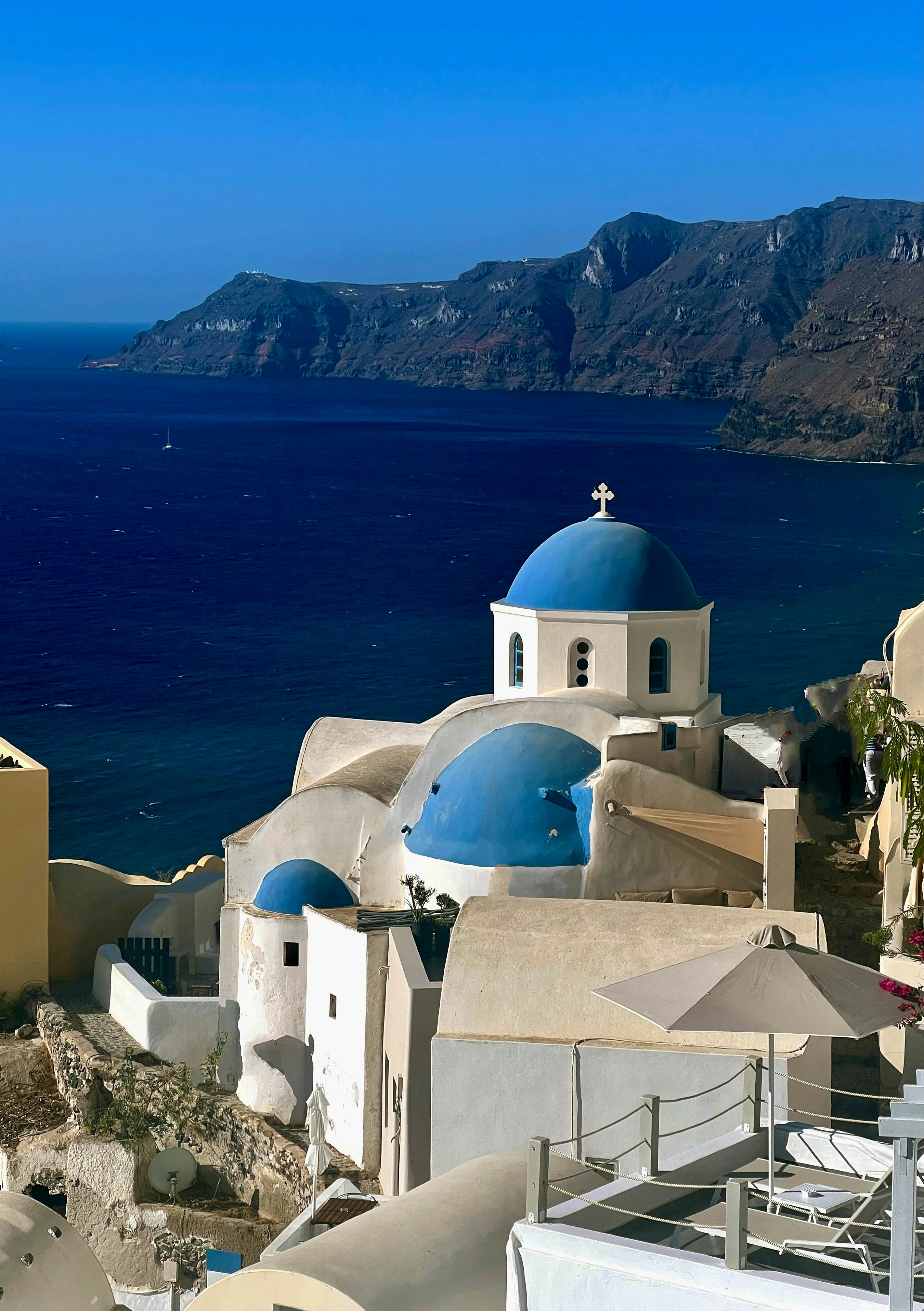 santorini caldera views