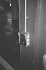 Sos call box mounted on a pillar