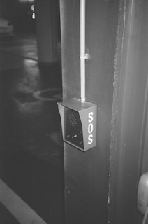 Sos call box mounted on a pillar