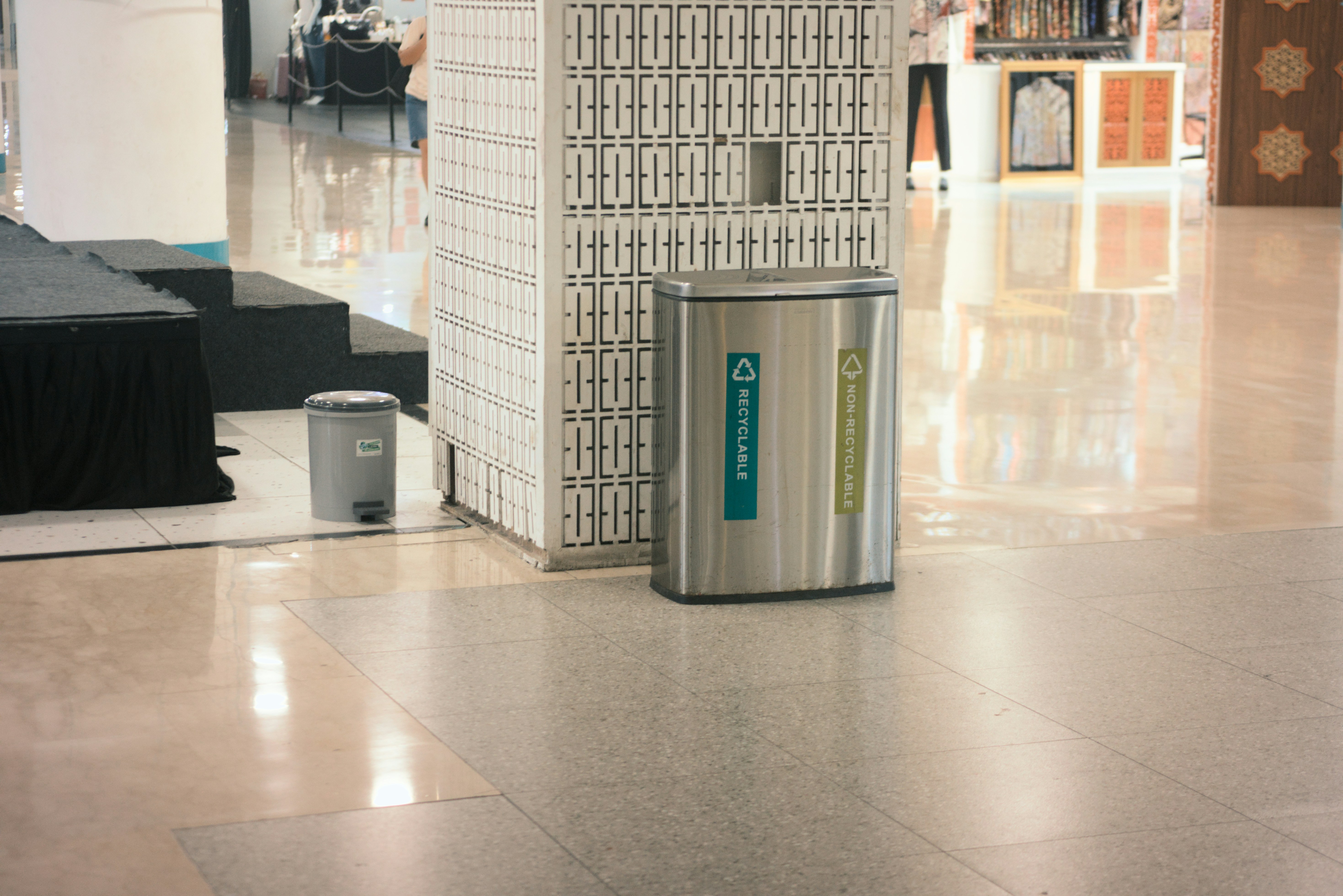 Modern recycling bins