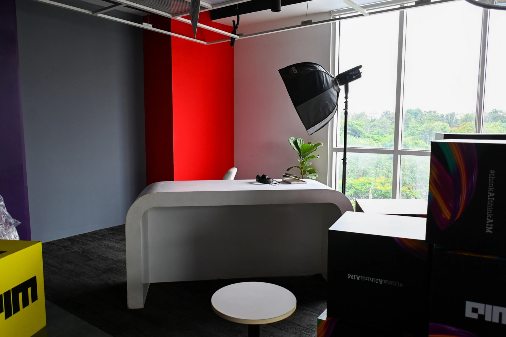 Modern tech workspace