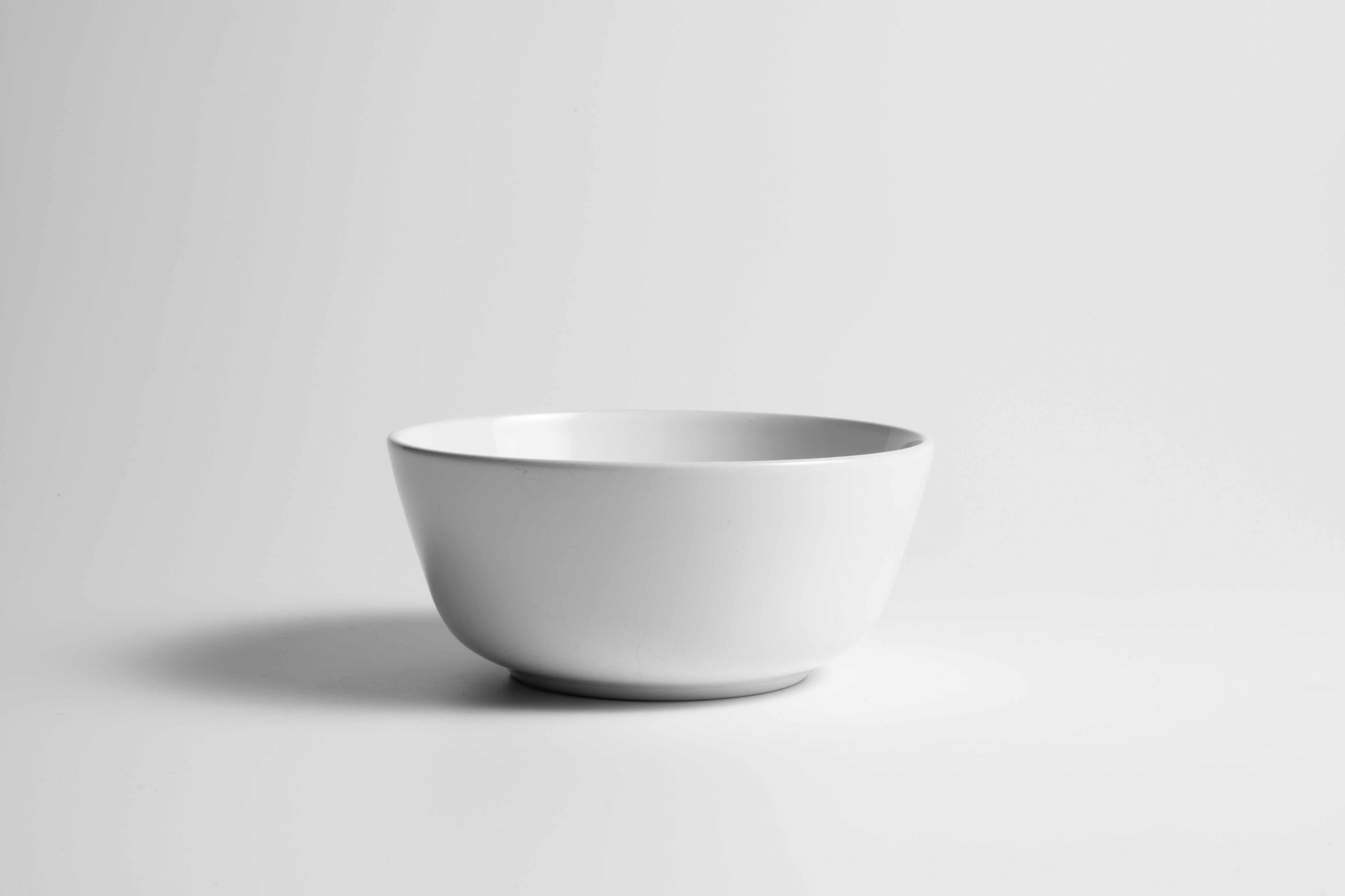 Minimalist white bowl
