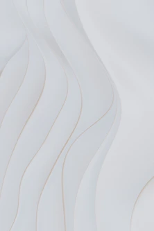 Abstract white wavy shapes with subtle shadows