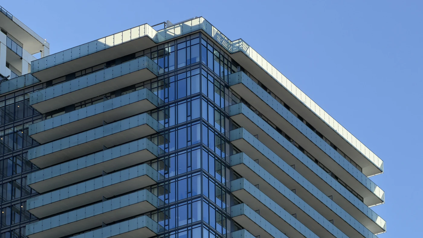 A modern residential building managed with Vallo