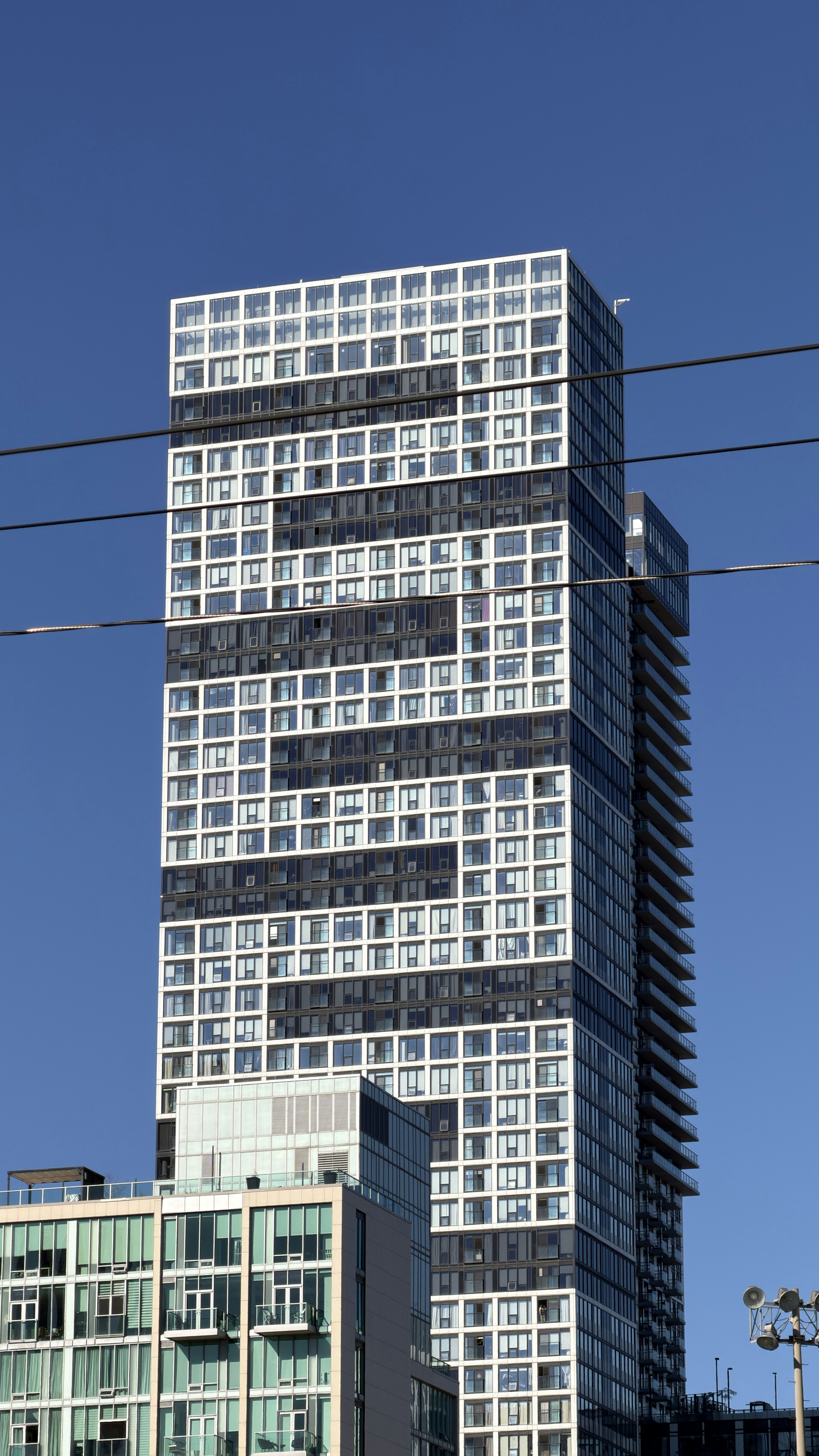 Modern residential high-rise building