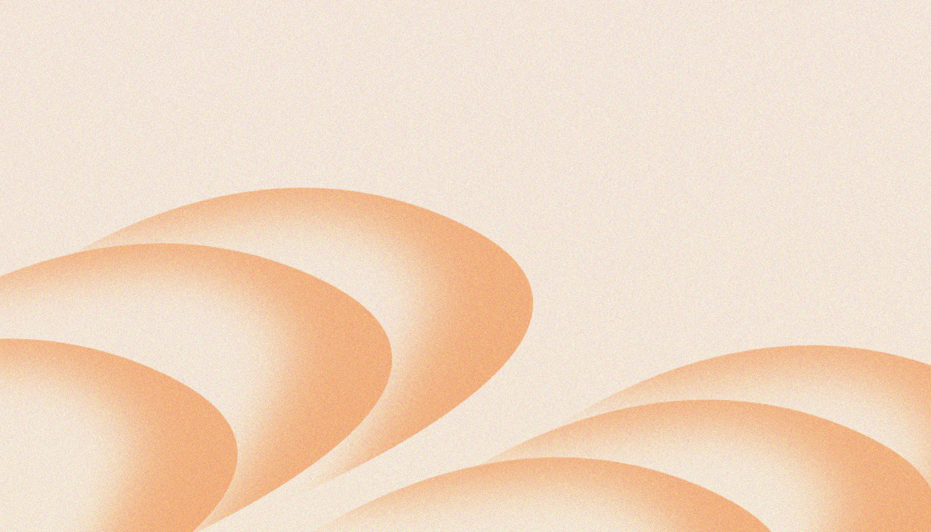 Soft orange abstract shapes on a light background