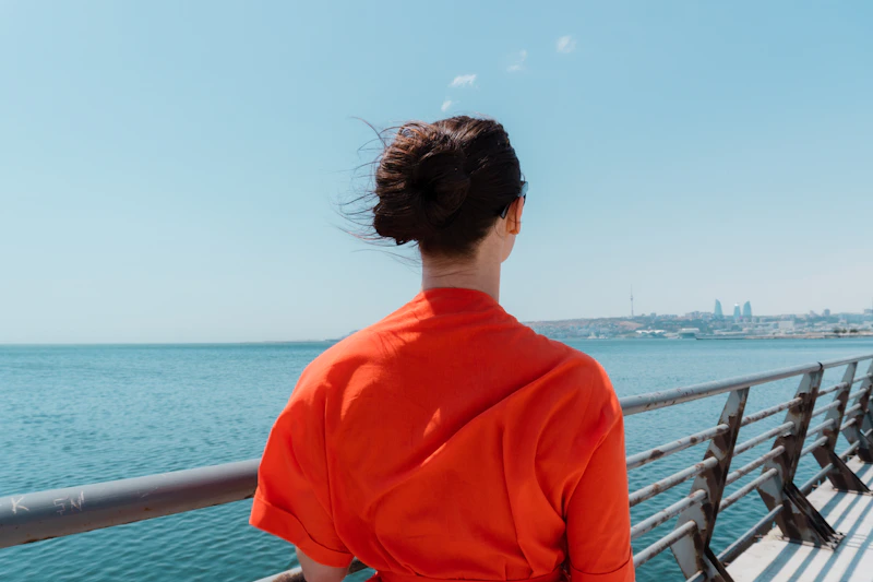 carefree sugar mummy enjoying ocean views