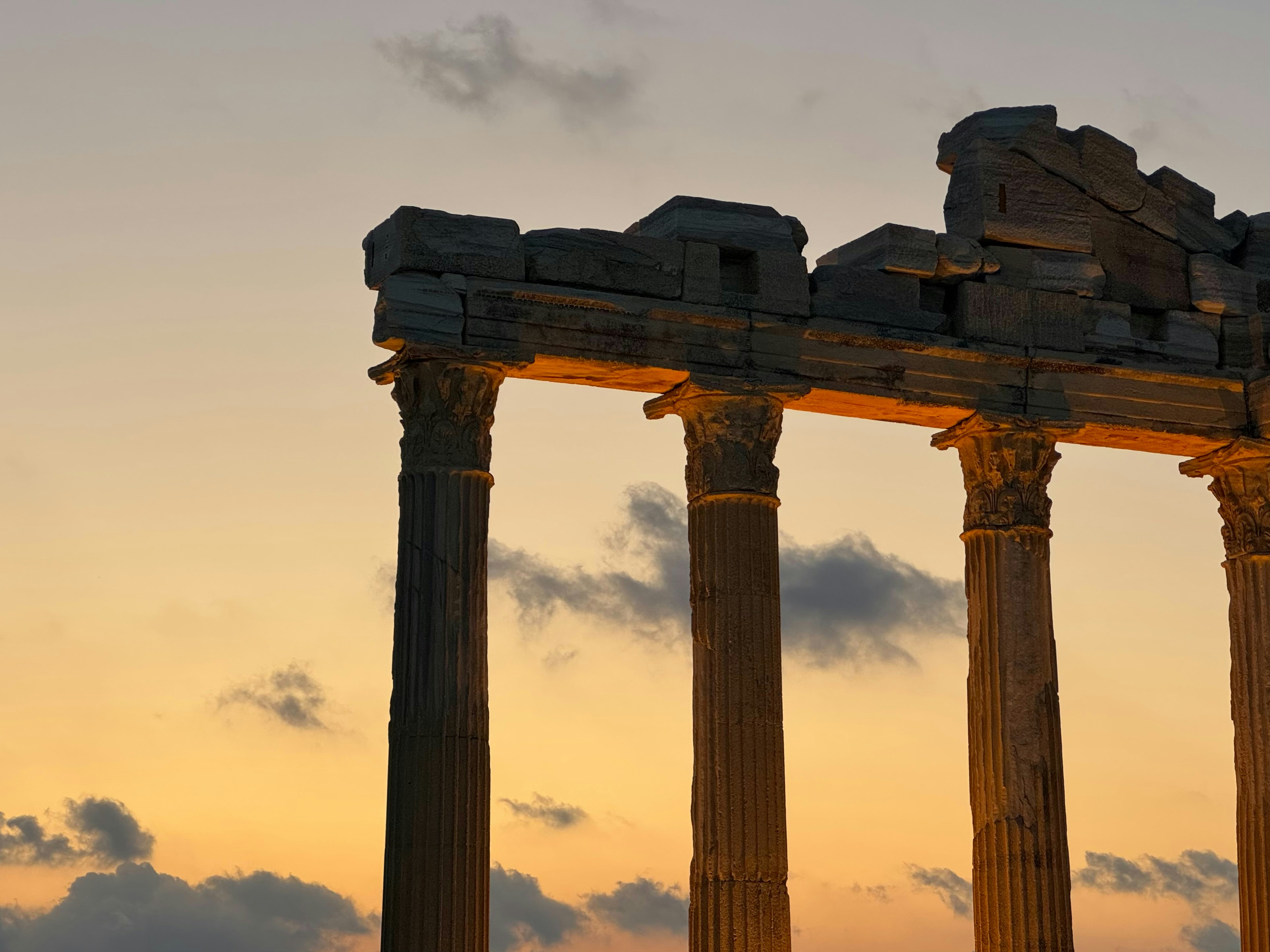 Ancient ruins at sunset - best cultural trips solo