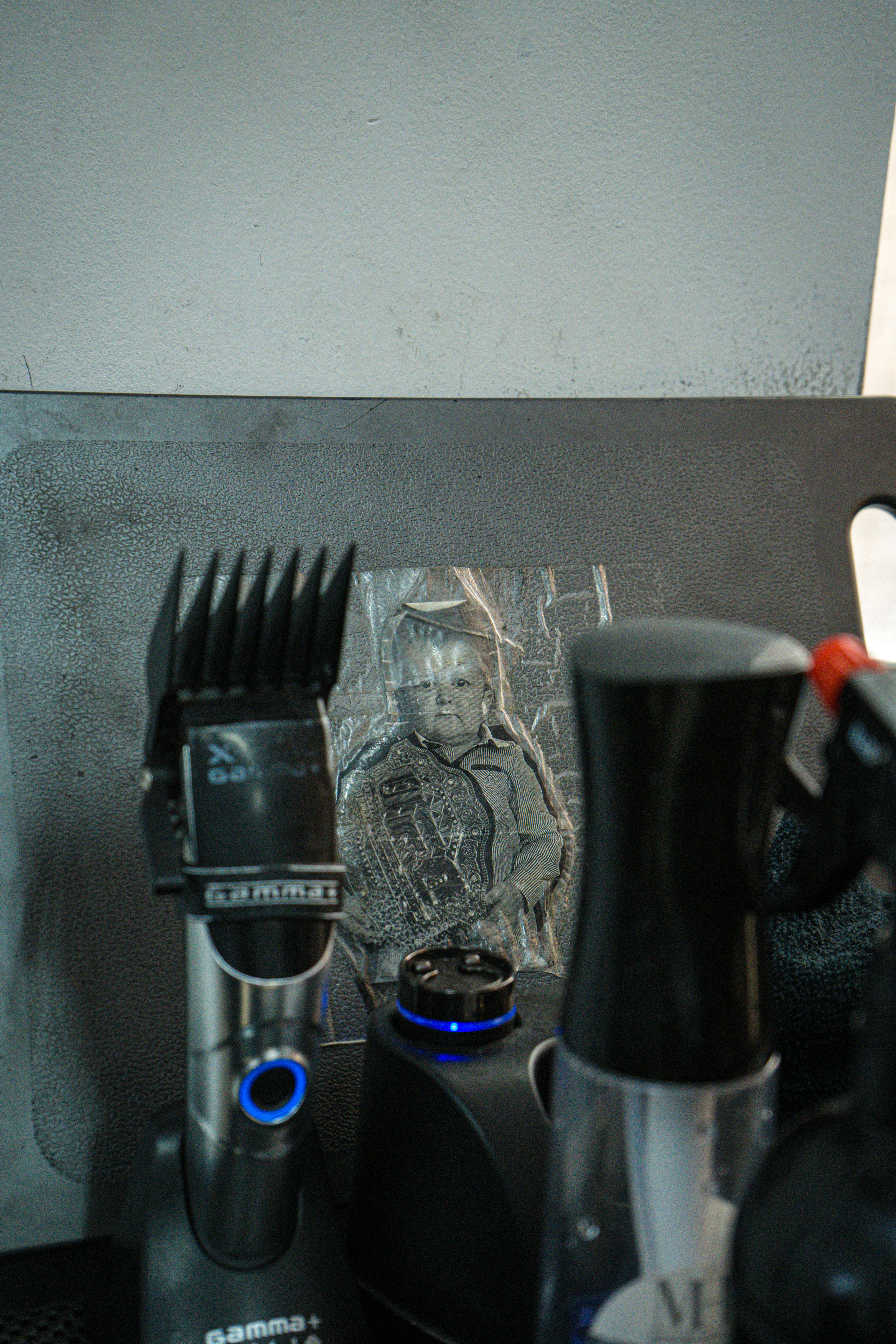 Happy child receiving a kid-friendly haircut