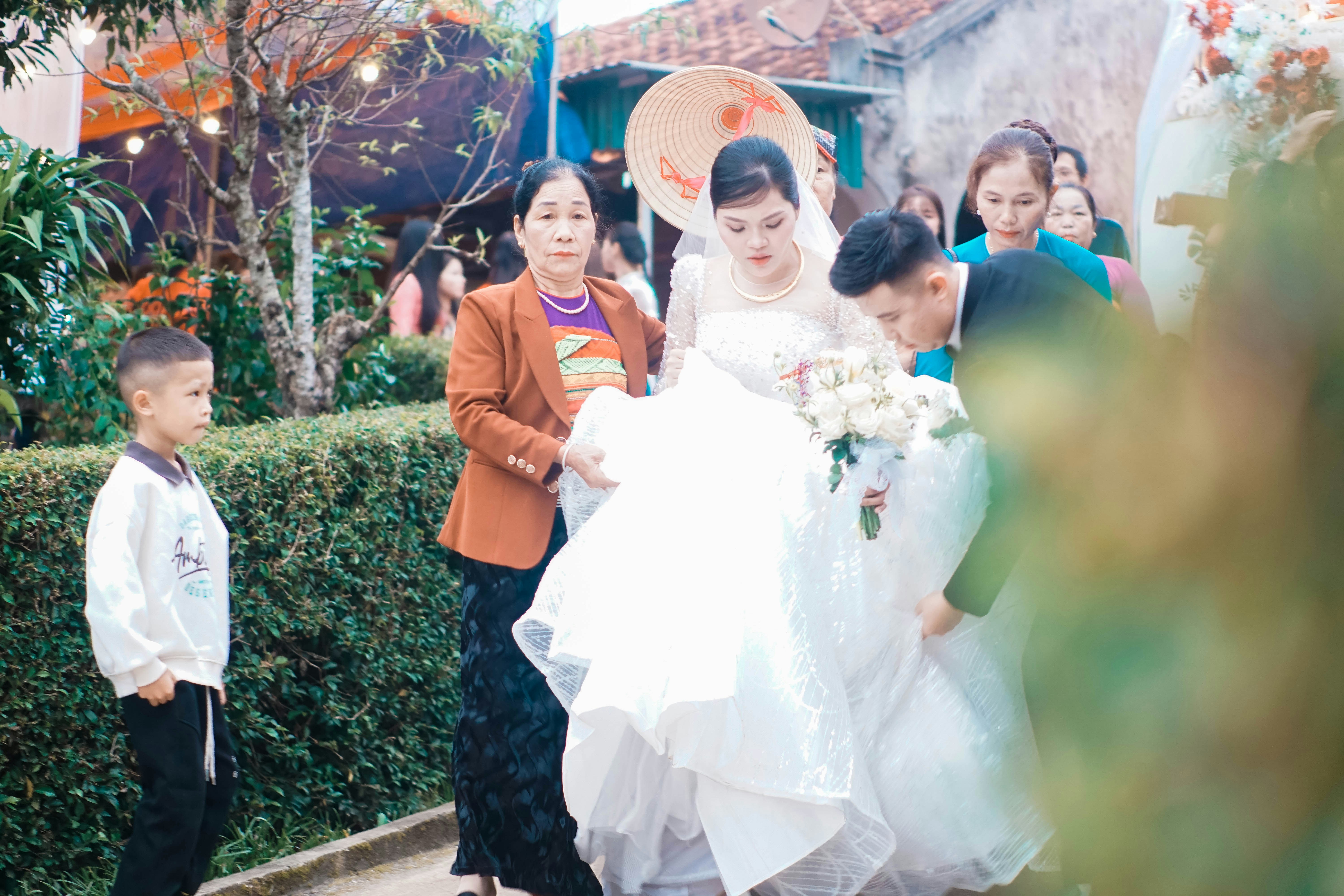 Famille élargie lors d'un événement réussi