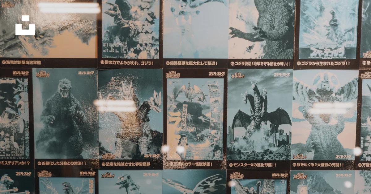Poster Monster Collection Collection of vintage monster movie posters displayed posters photo ...