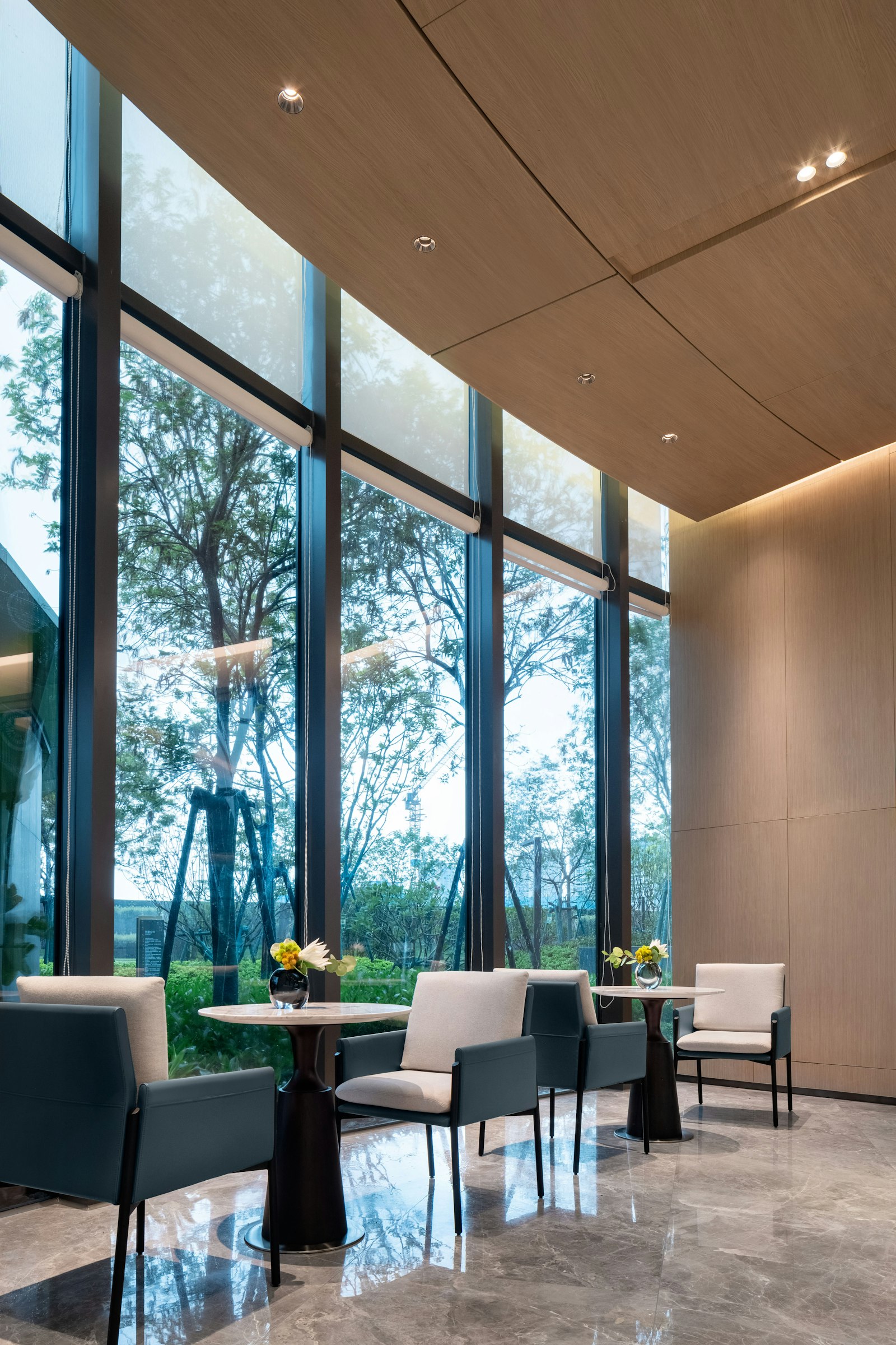 Clubhouse lounge and cafeteria in a Thane residential township - representative
