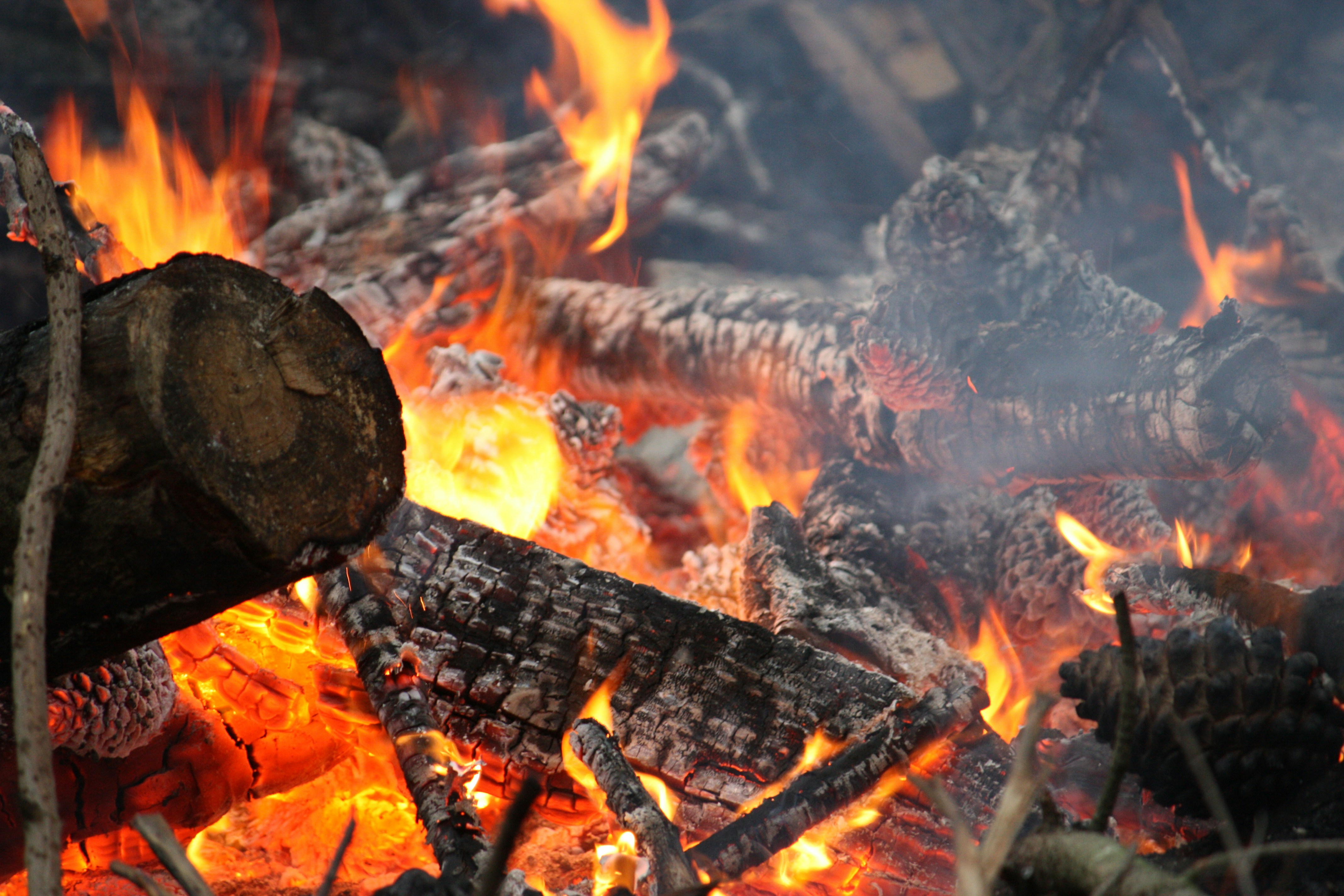campfire embers glow, wallpaper, Treating Minor Burns from Campfires: A First Aid Guide 3