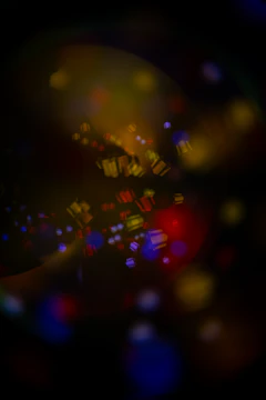 Abstract bokeh lights on dark background
