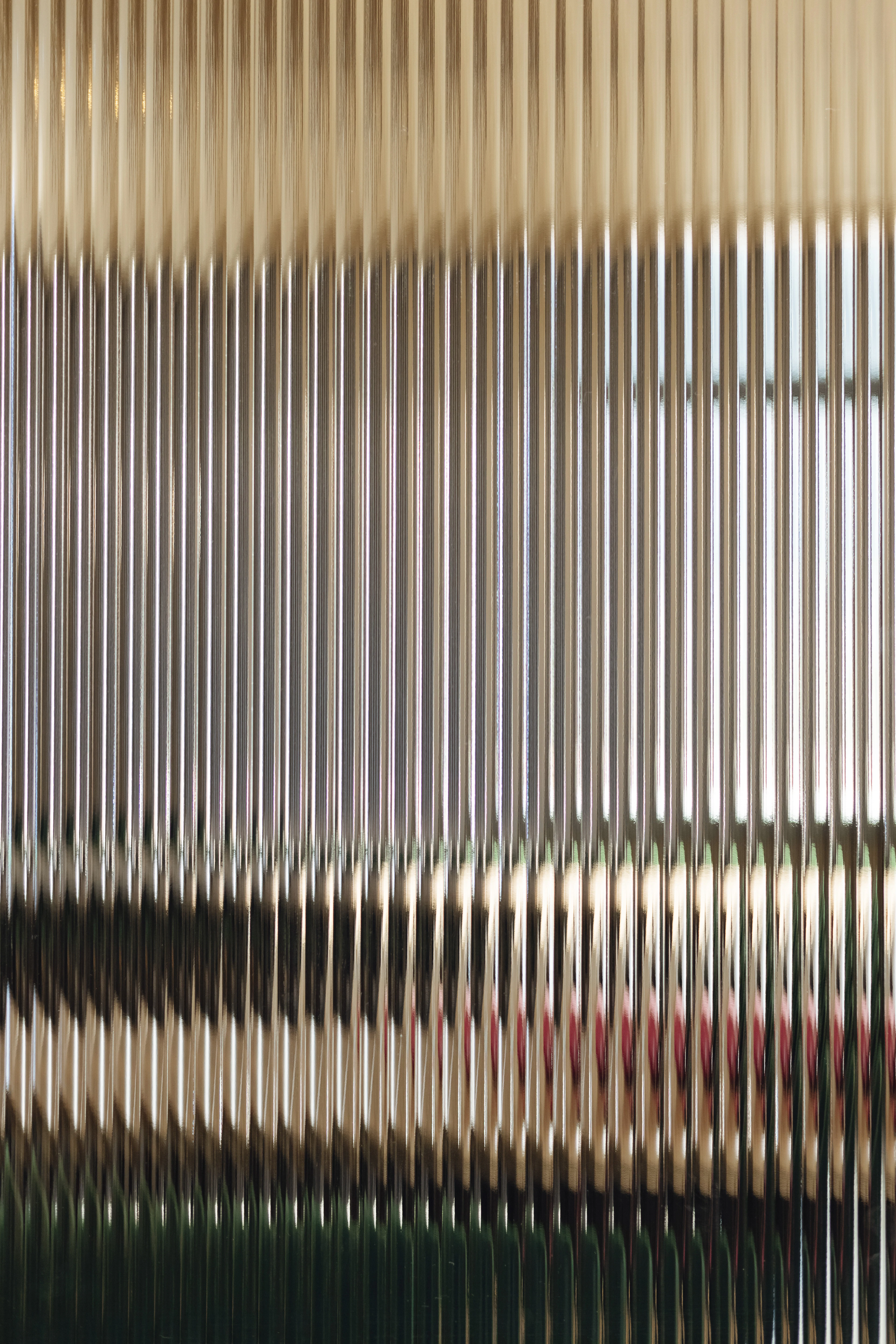Fluted glass panels