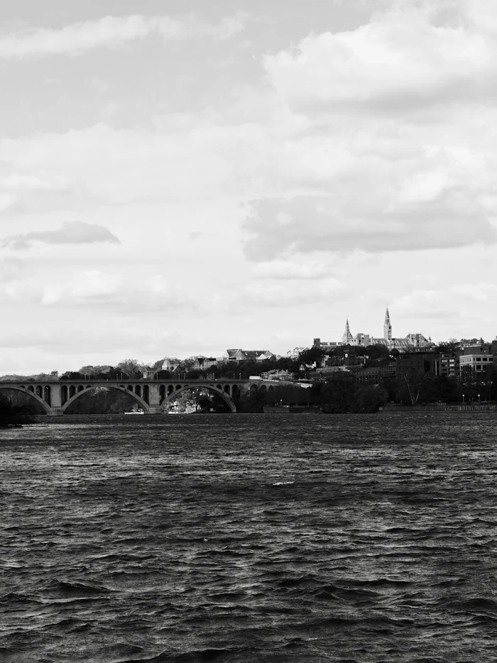 Georgetown waterfront and the Potomac River, Washington, D.C.