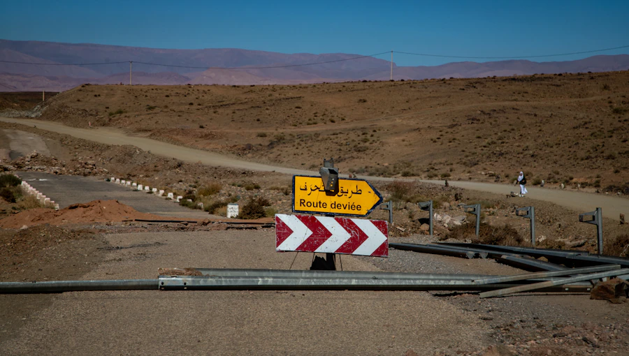 Access road construction in progress