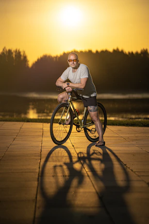 Active older man enjoying healthy lifestyle after ProstaVive