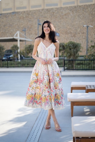 Coach Floral Printed Midi Dress — floaty summer silhouette, day to evening