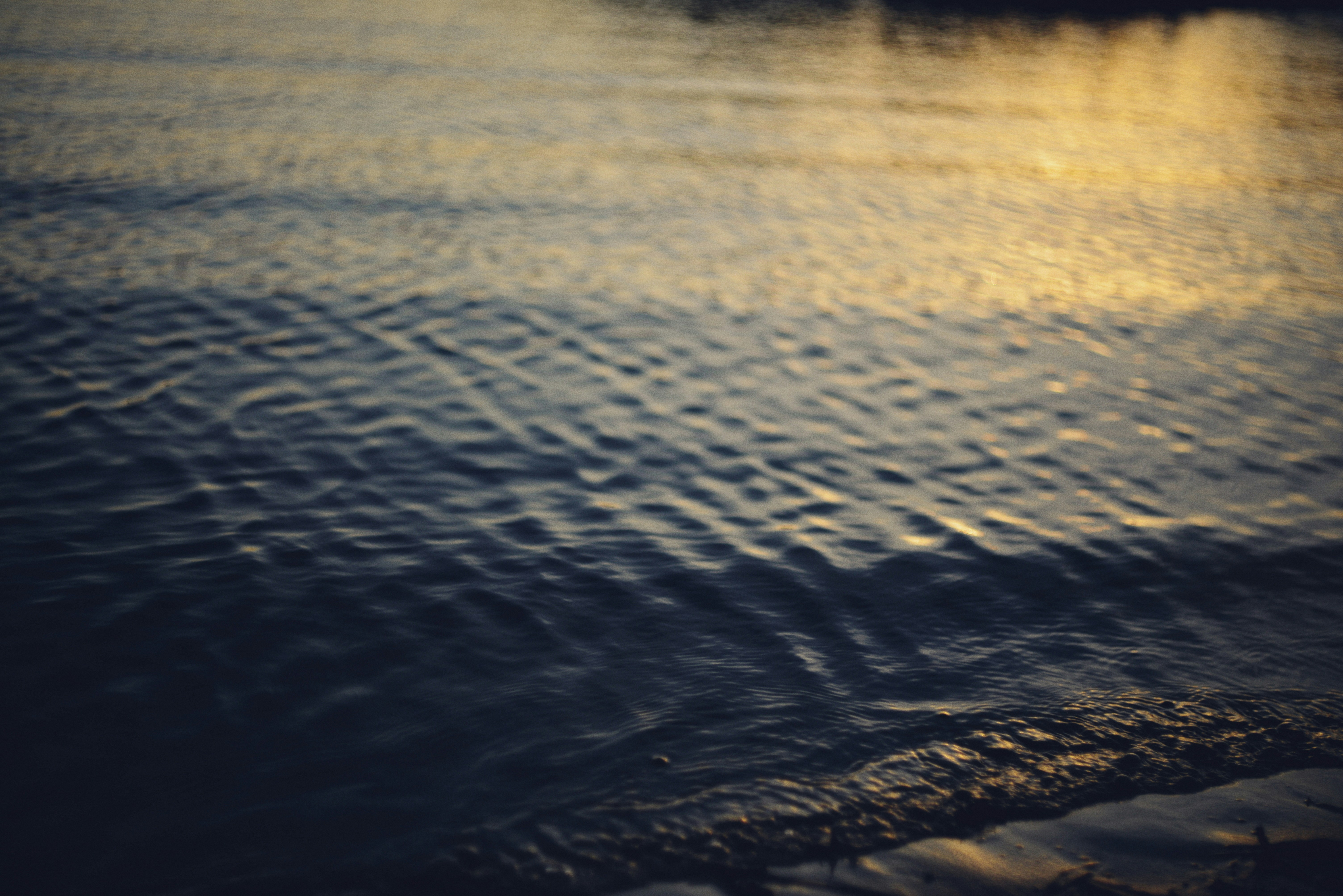 Ripples on dark water