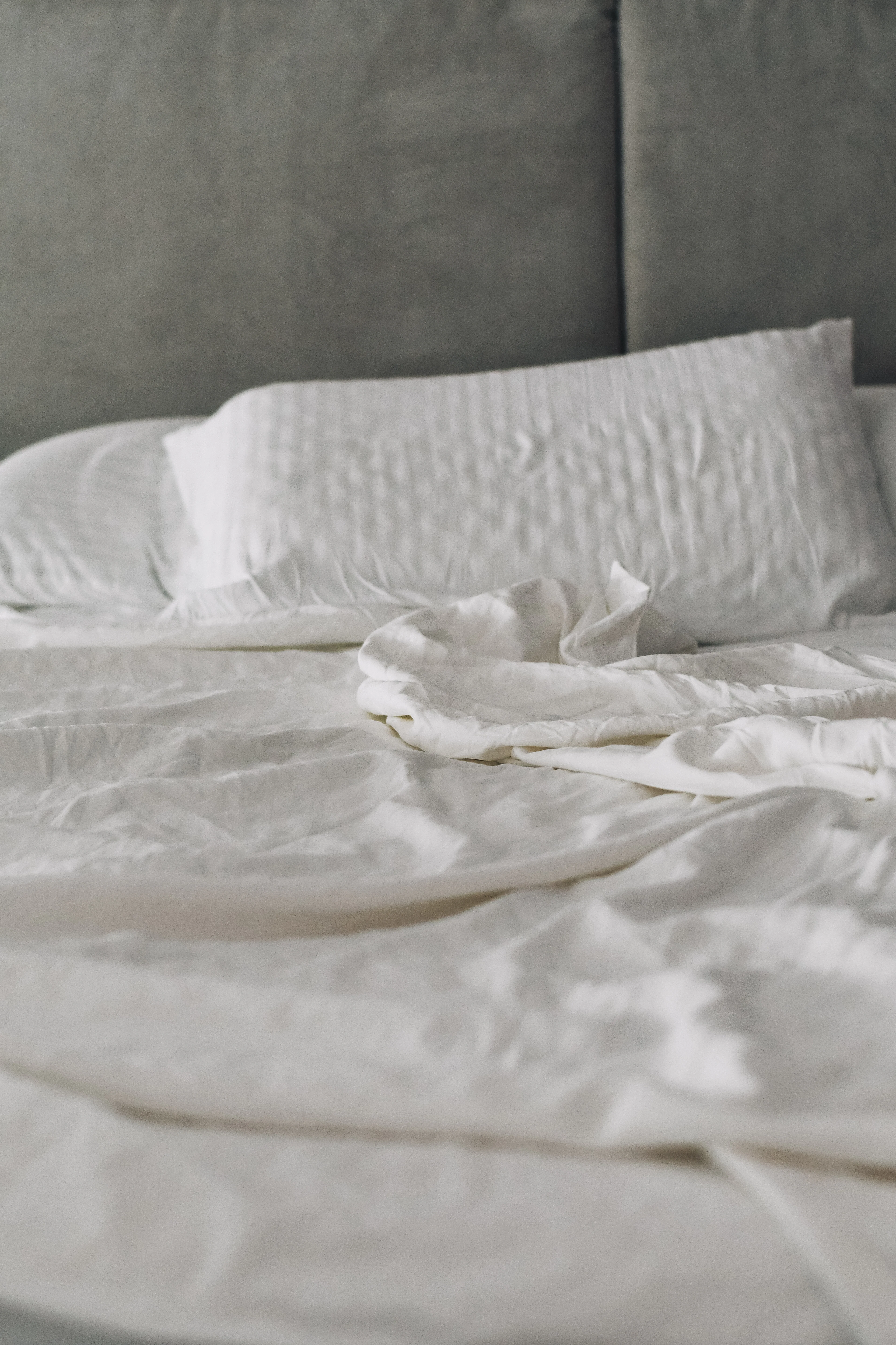 Refreshed, mattress-free bedroom