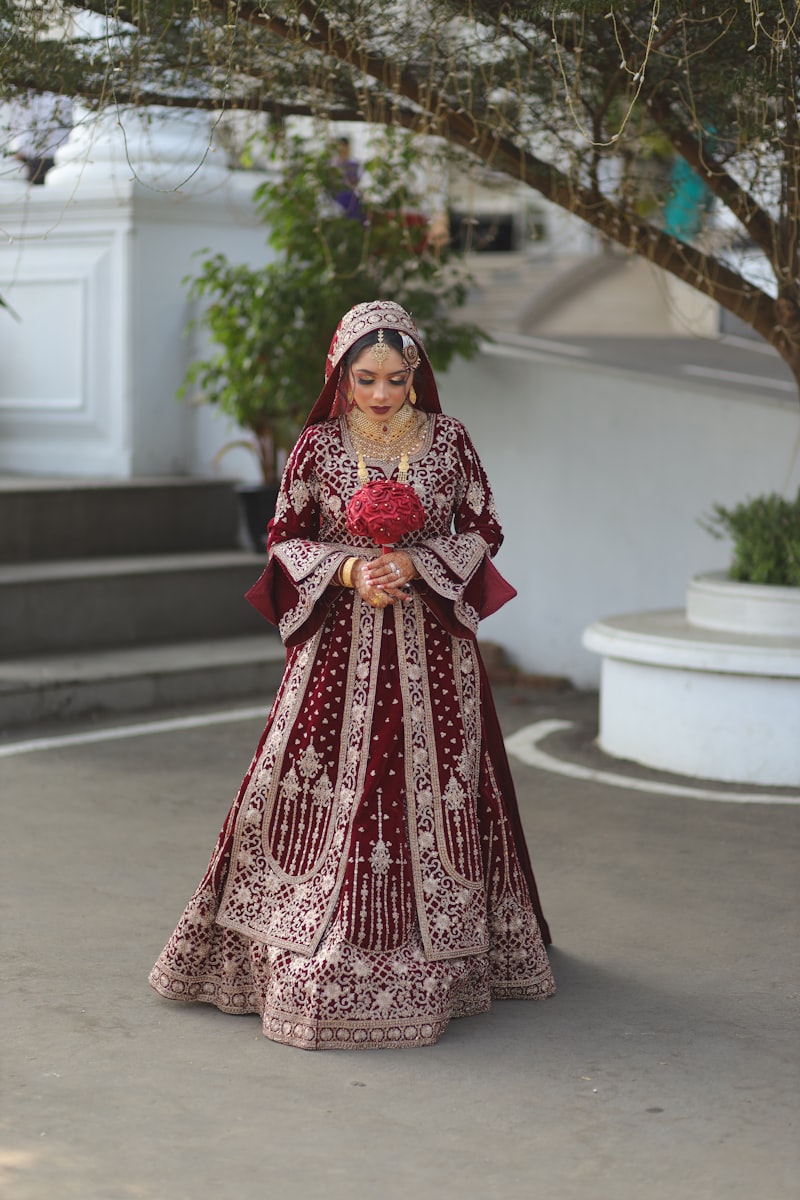 Maroon Bridal Lehenga