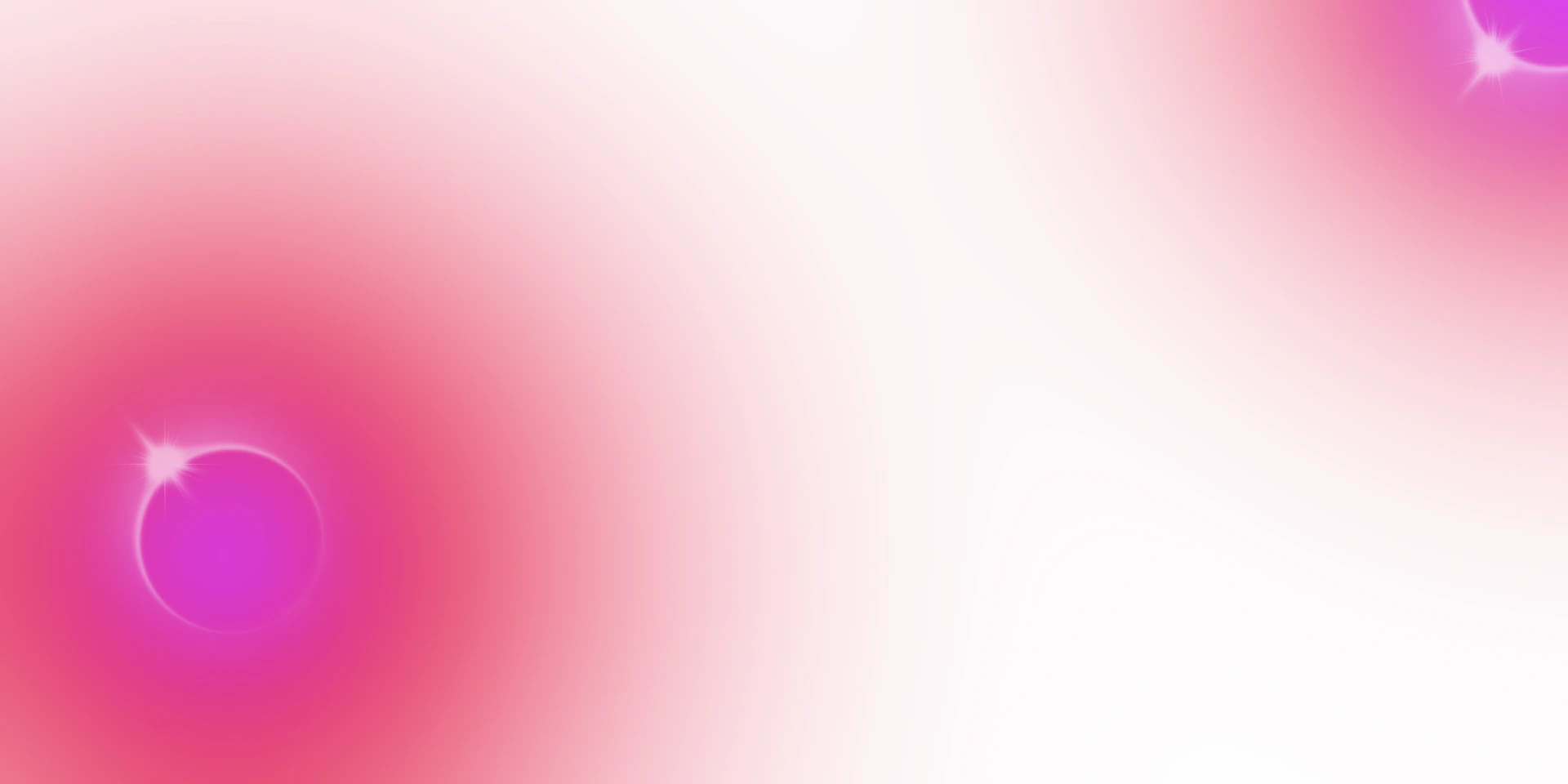 Soft pink and white abstract background with glowing orbs