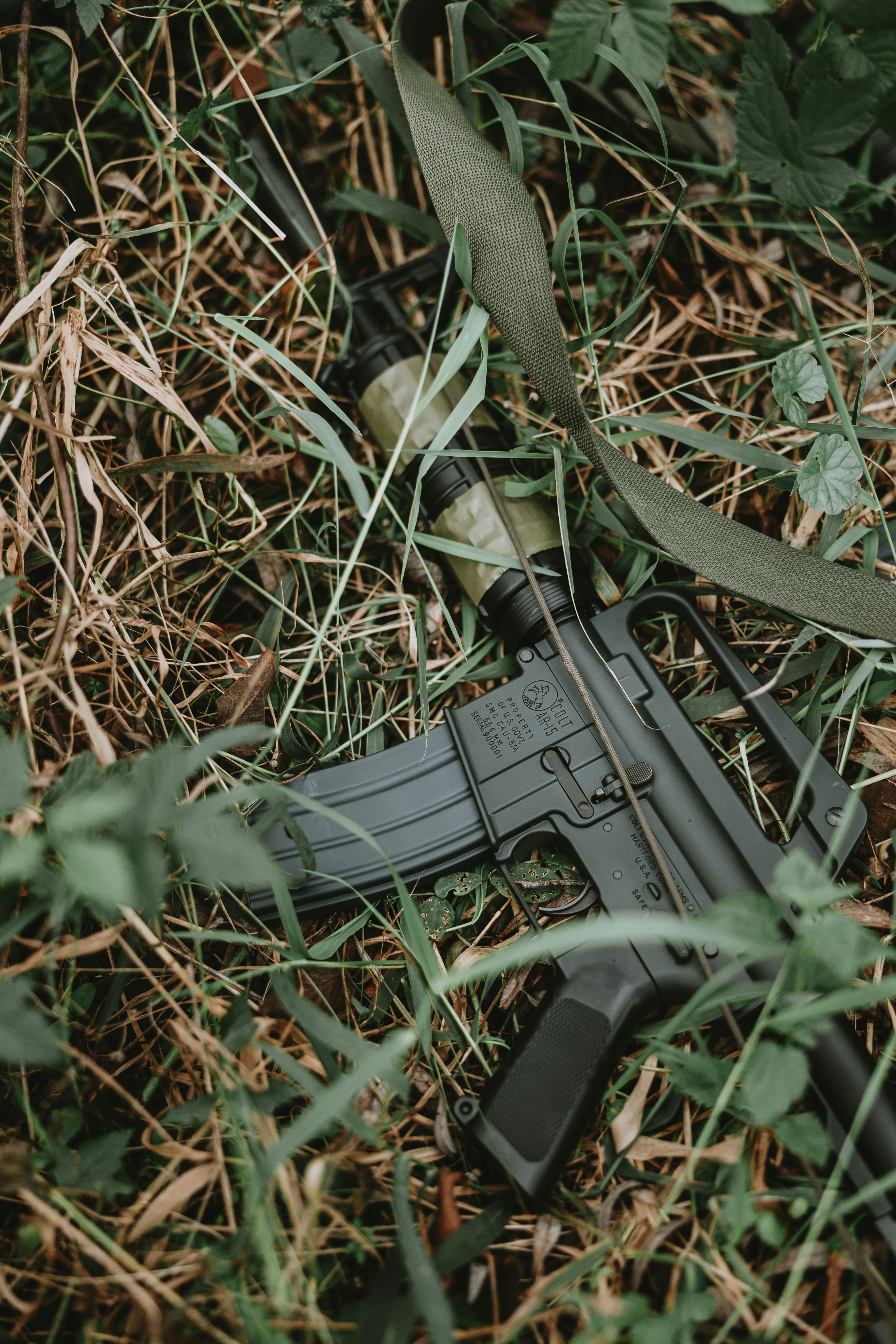 Player during the airsoft game with the new Cyma CGS Colt GAU-5A airsoft replica.