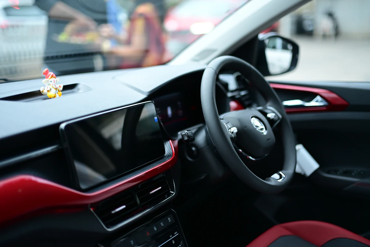 Premium modern vehicle with connected automotive technology