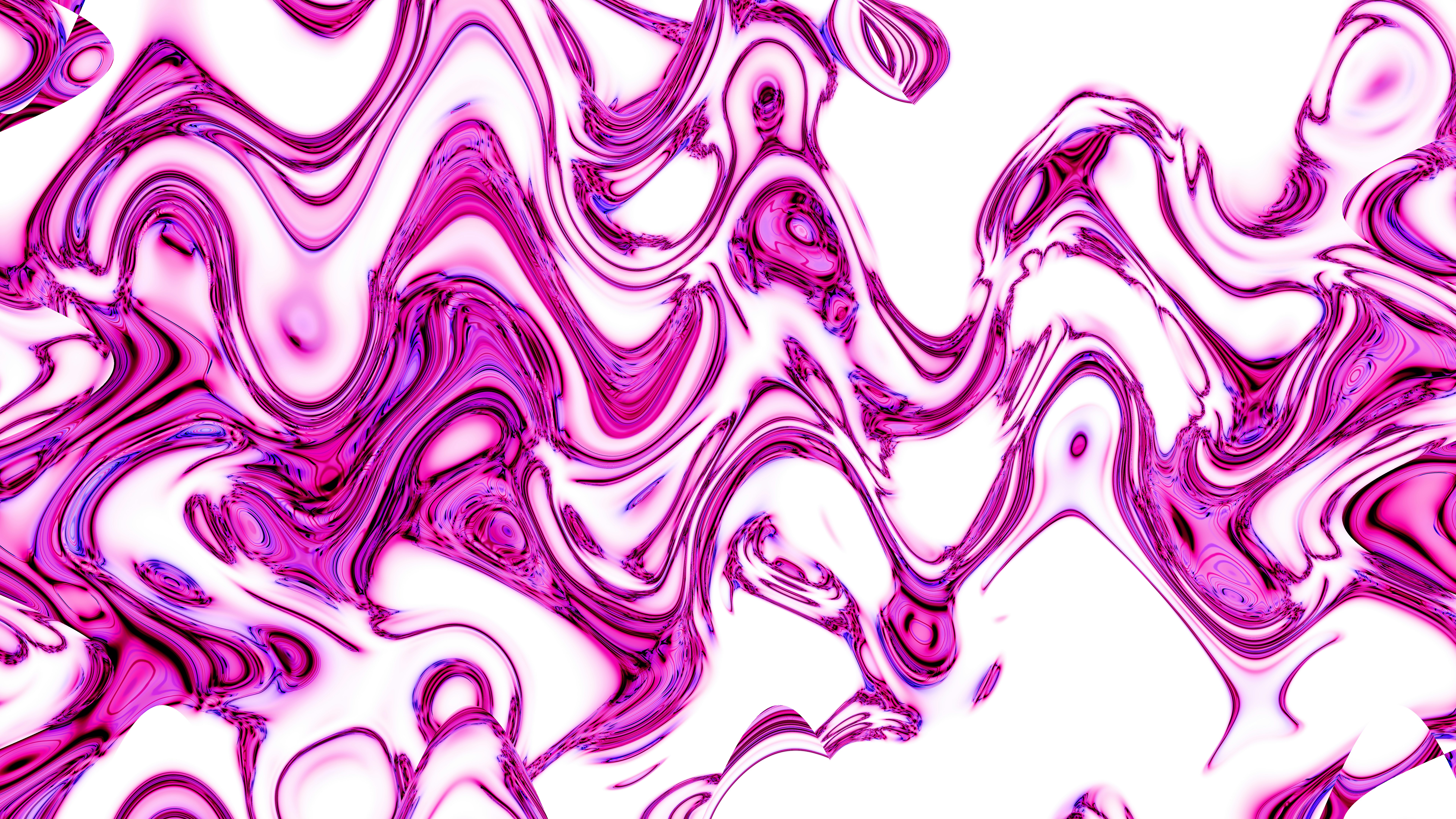 Abstract pink and white wavy pattern