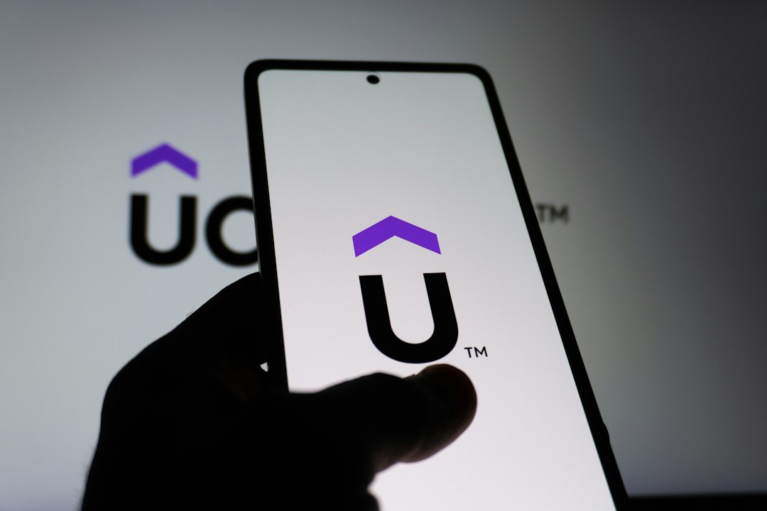 Smartphone displaying the udacity logo