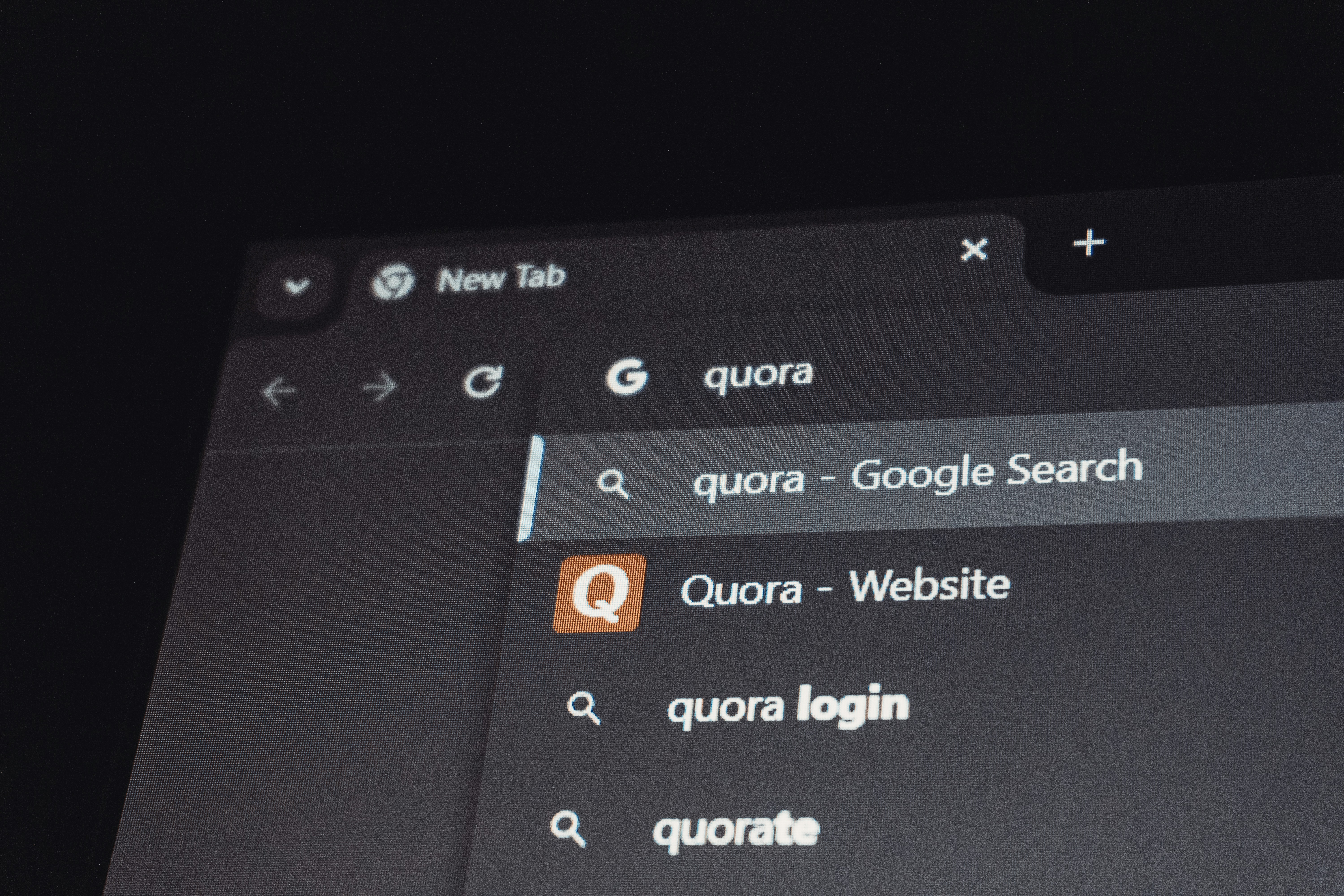 Google search results for quora website