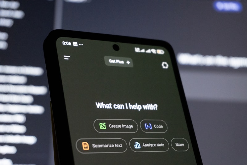 AI chatbot interface on smartphone - ChatGPT
