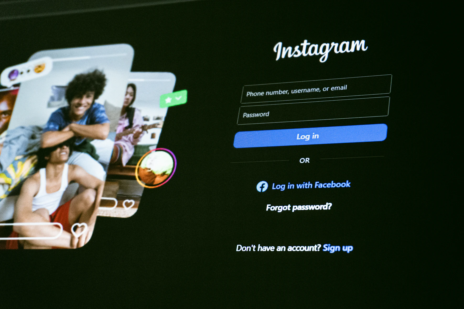 Social media content creation and management tools interface