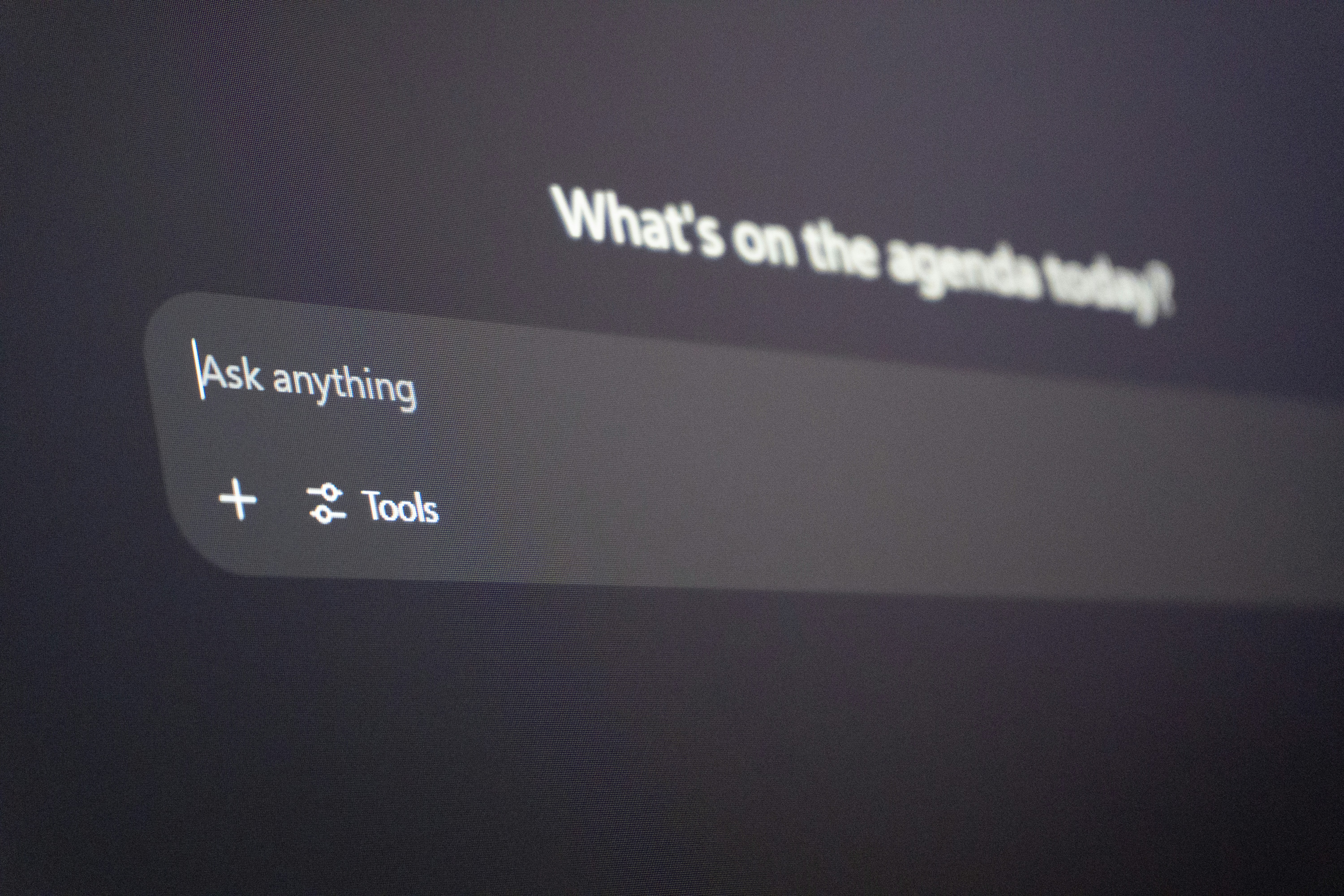 AI interface with unusual task prompts