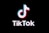 Tiktok logo on a black background