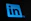 The linkedin logo on a dark background