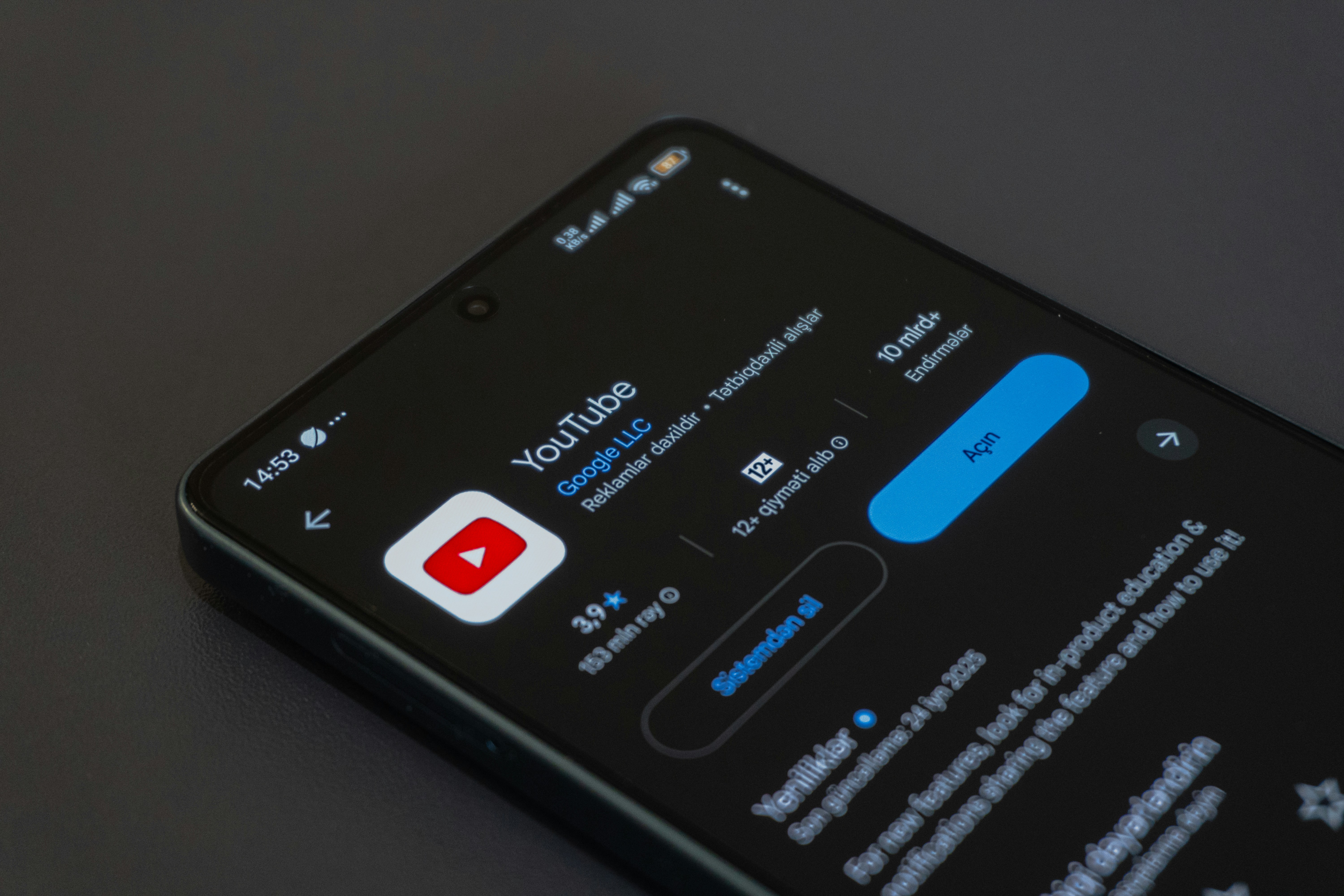 android smartphone screen displaying google play store app detail page